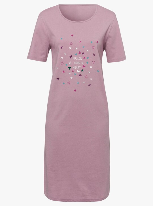 Nachthemd - mint + mauve