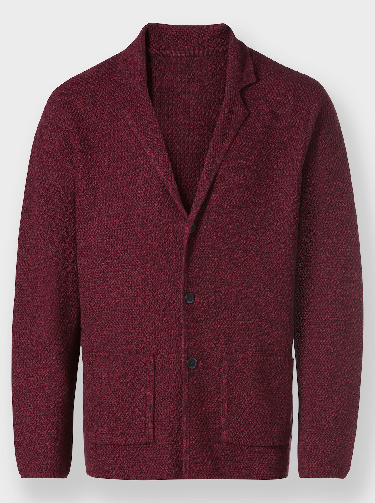 Marco Donati Strickjacke - burgund-meliert