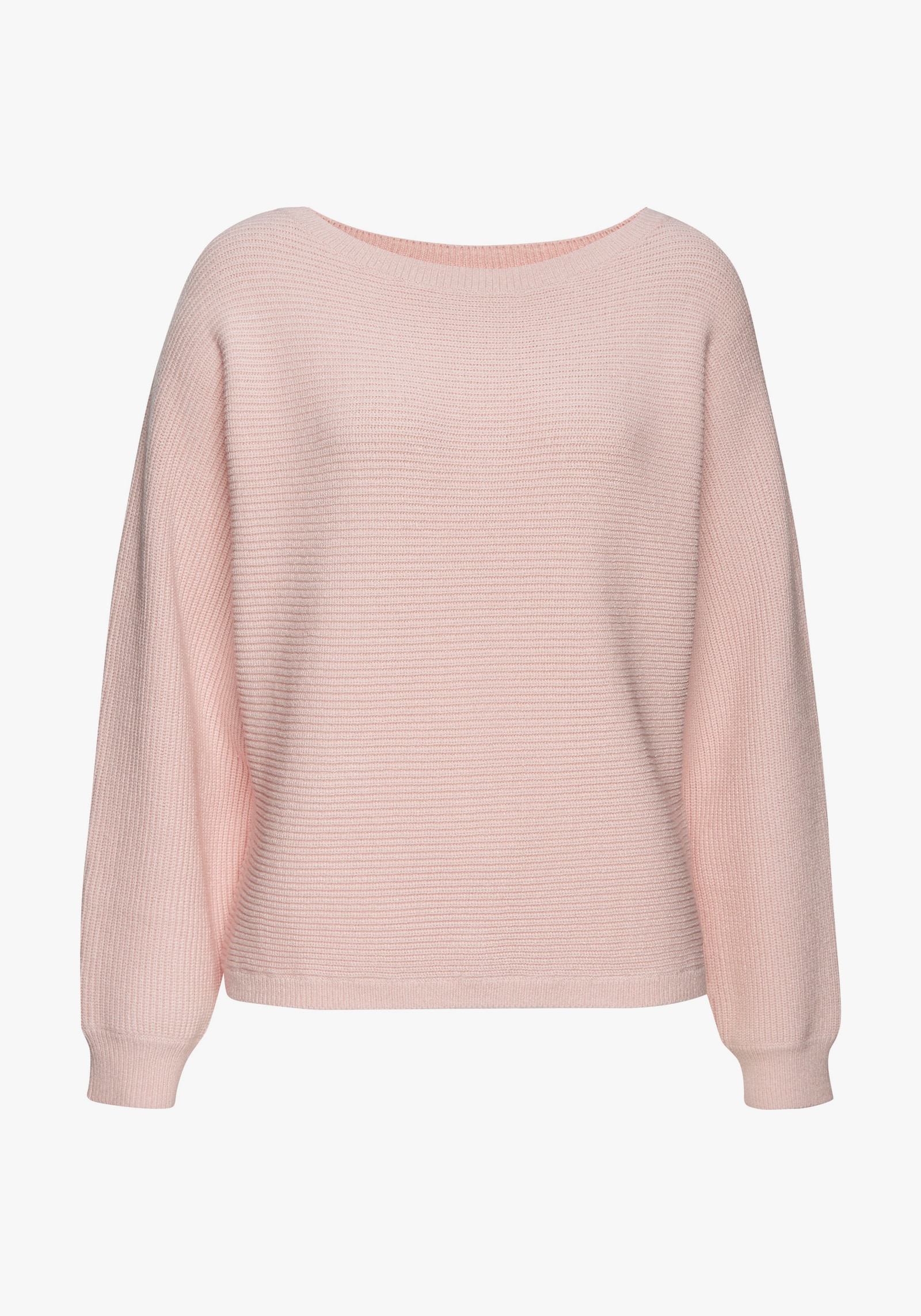 LASCANA Rundhalspullover - altrosa