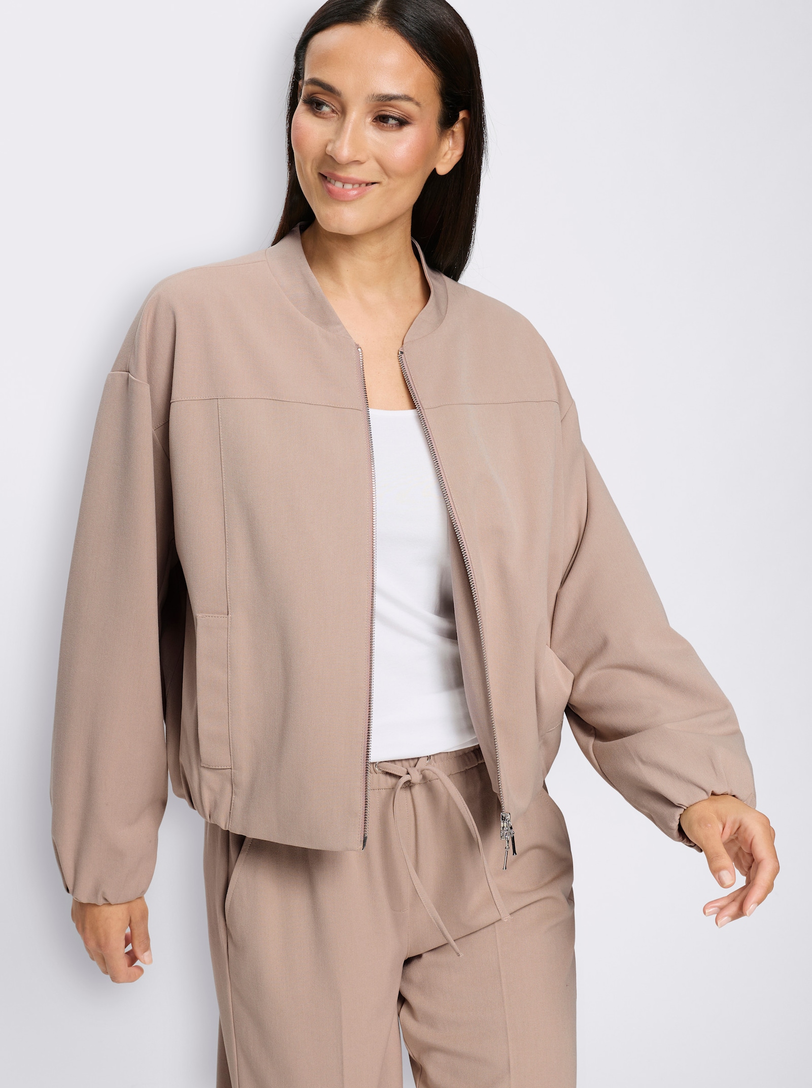 heine Hosenanzug mit Rundum-Dehnbund - sesam