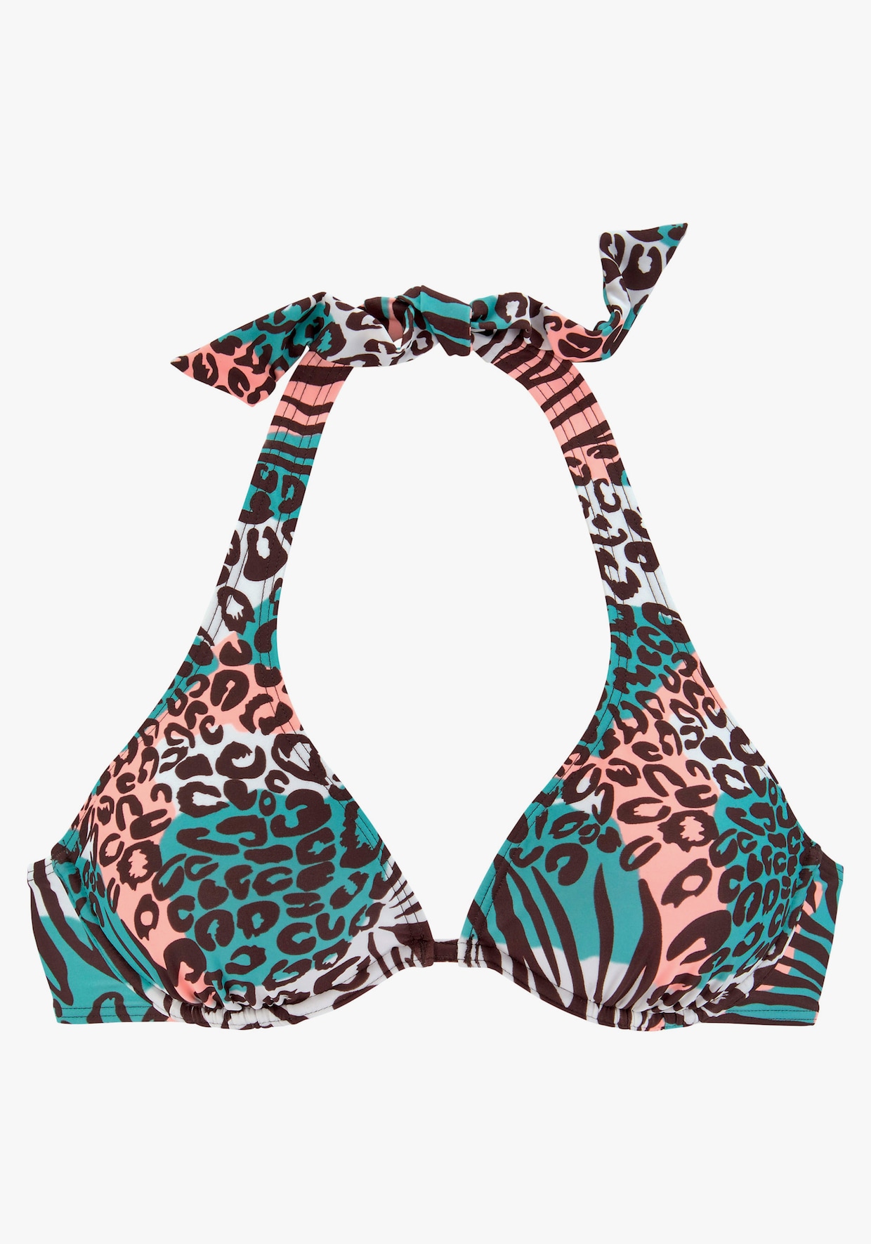 Venice Beach Beugelbikinitop - turquoise geprint