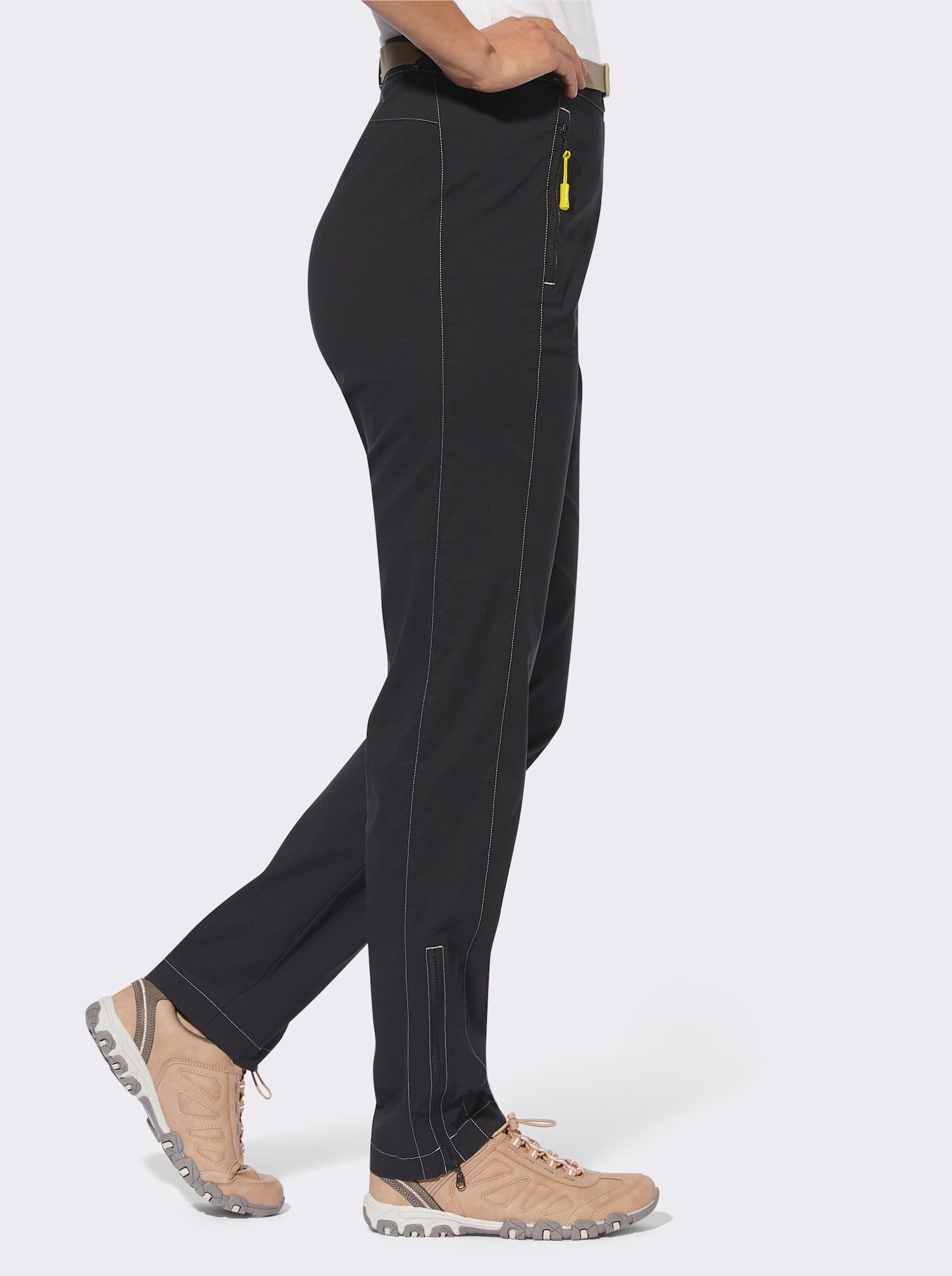 Functionele broek van stretchmateriaal - zwart