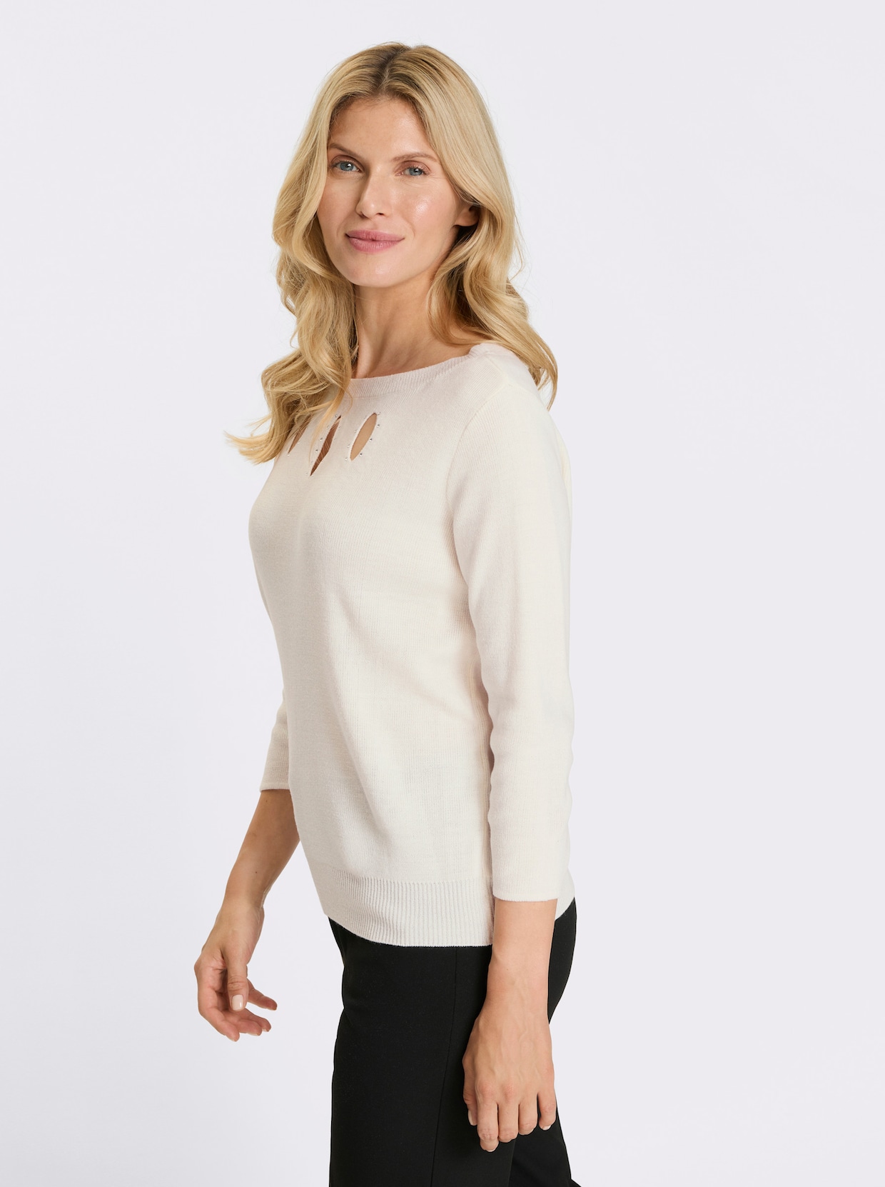 3/4 Arm-Pullover - ecru