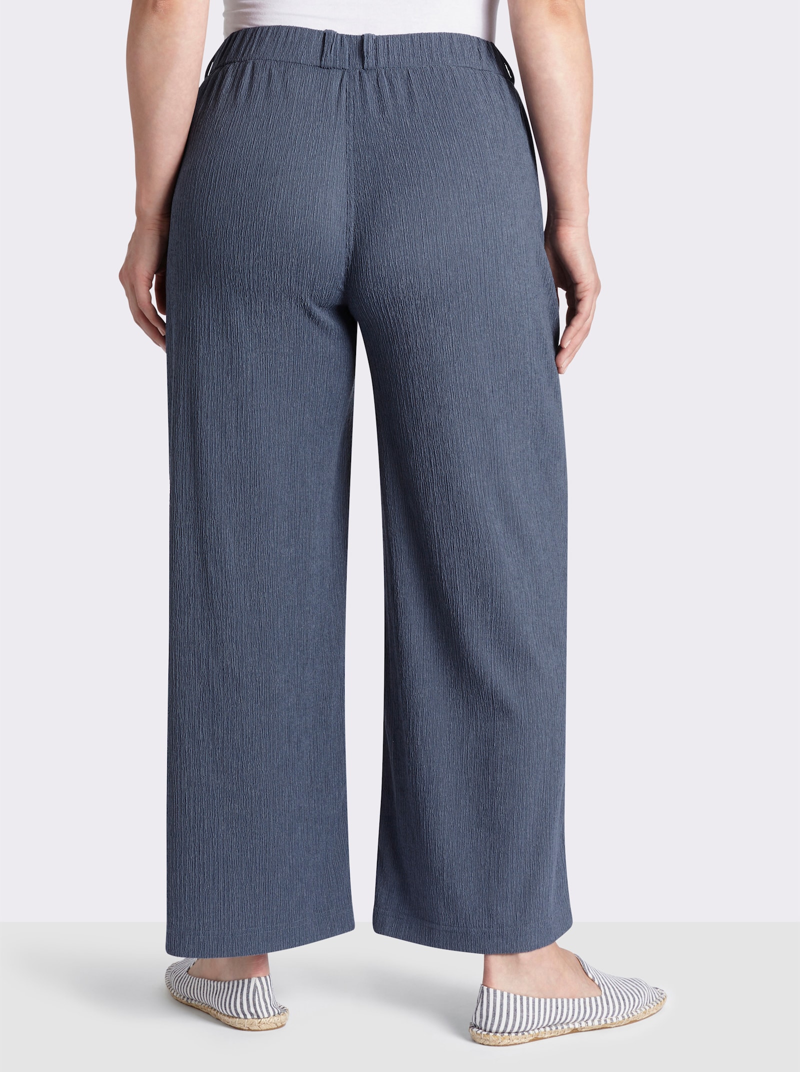 sheego Schlupfhose in weiter Form - rauchblau