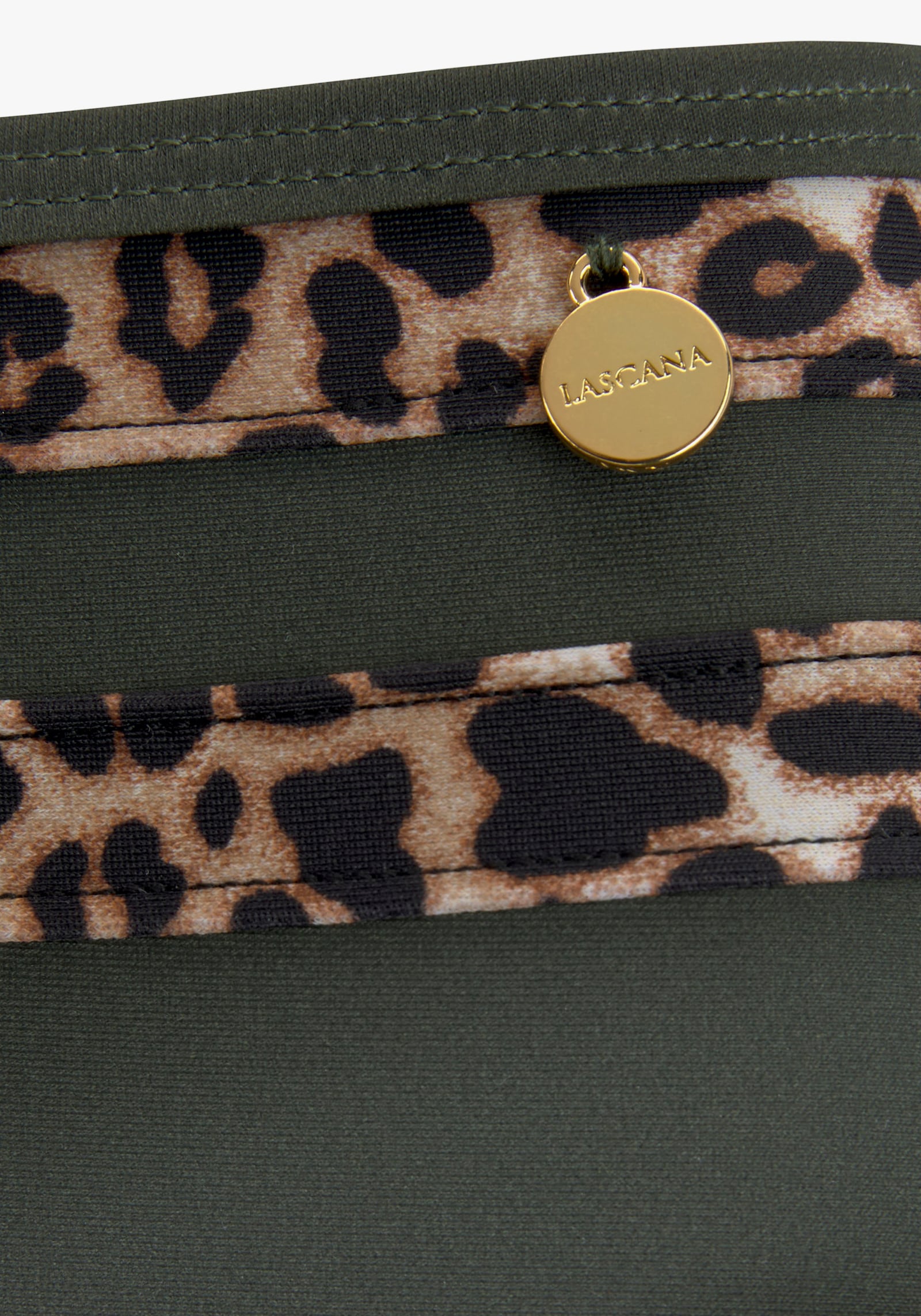 LASCANA Highwaist-Bikini-Hose - oliv-leo