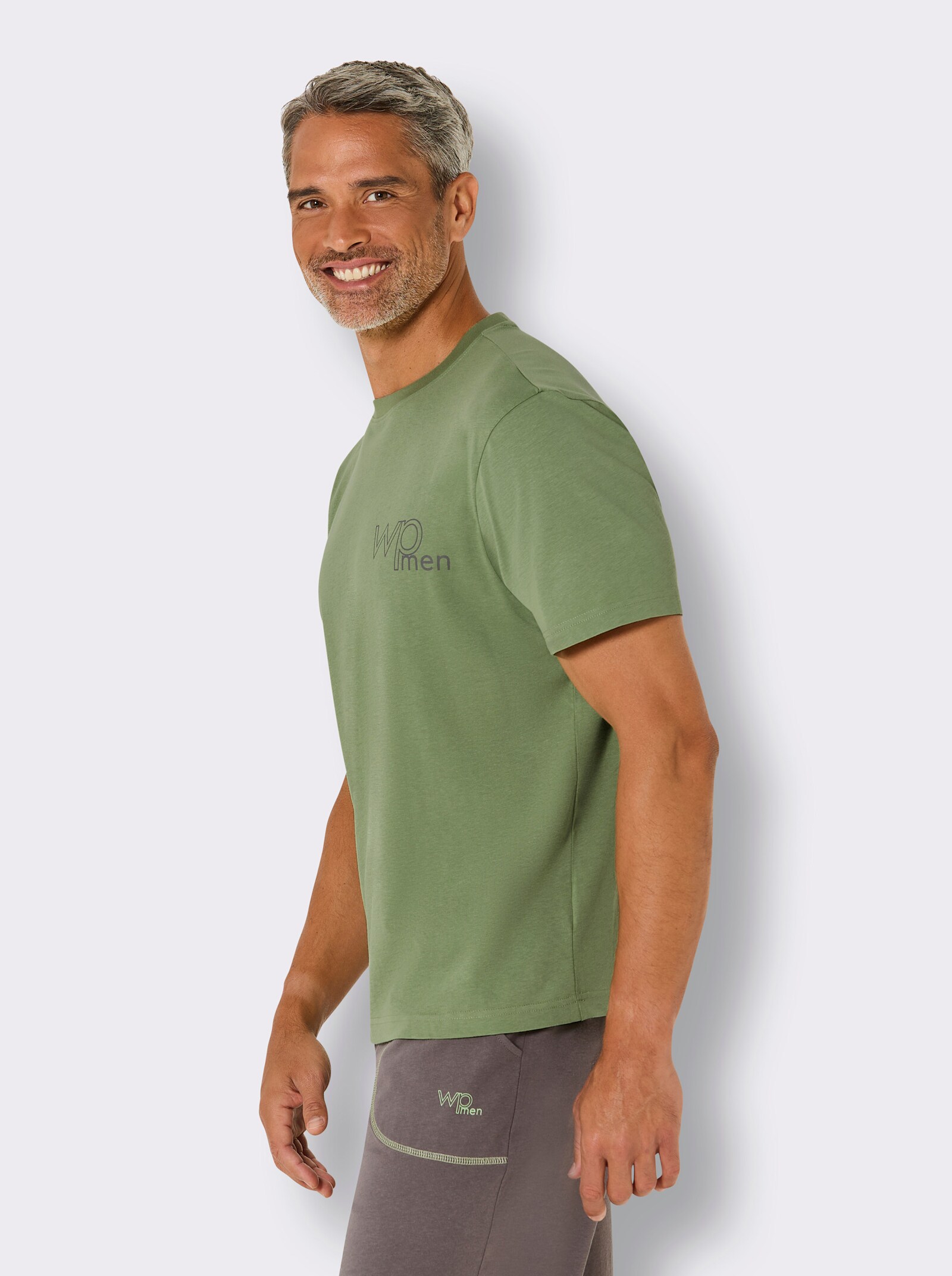 wäschepur men Schlafanzug-Shirt - eucalyptus