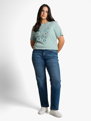 TOM TAILOR PLUS T-Shirt - soft dusty blue
