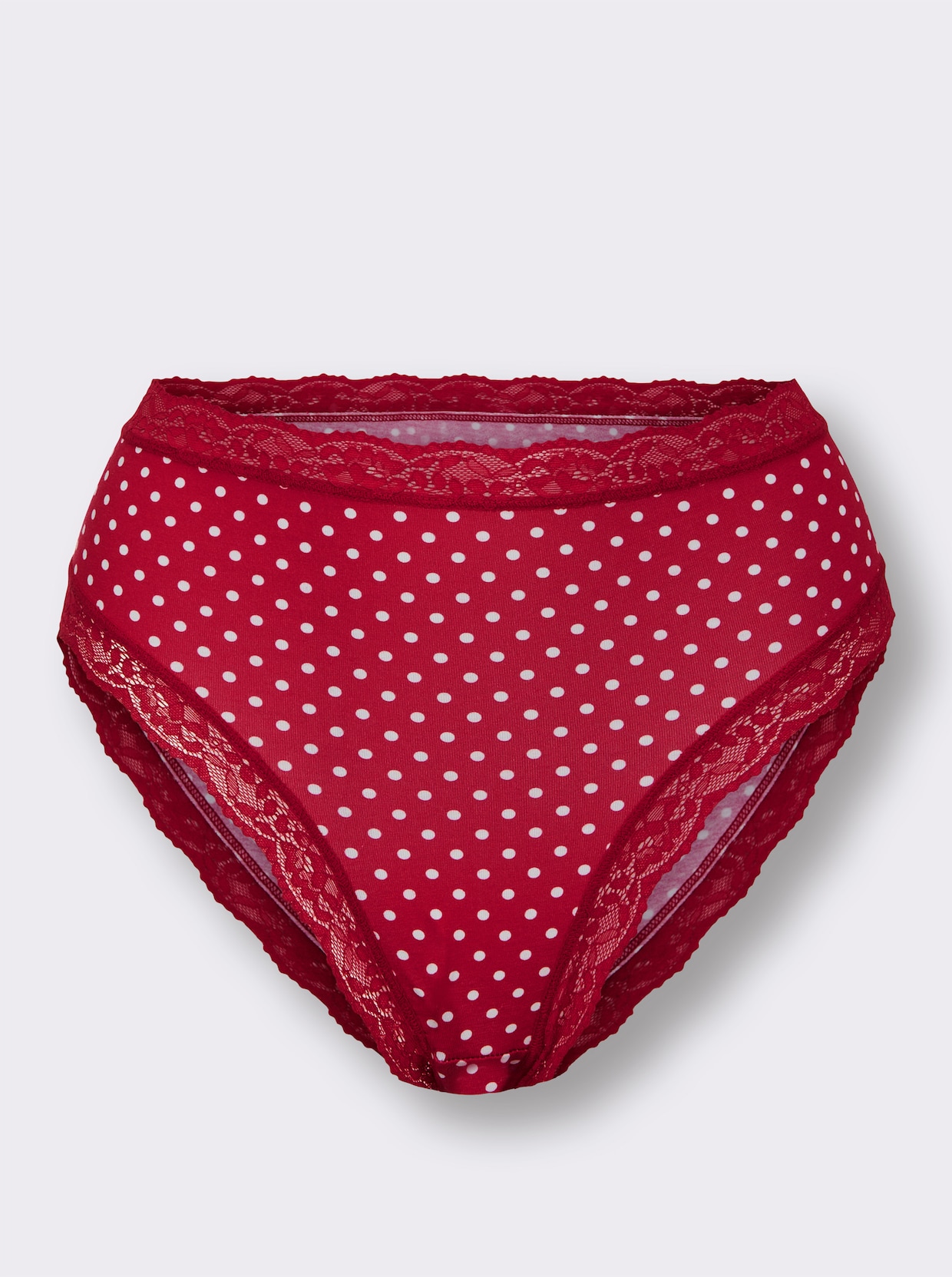wäschepur Jazzpants - gestippeld+gestreept+effen rood