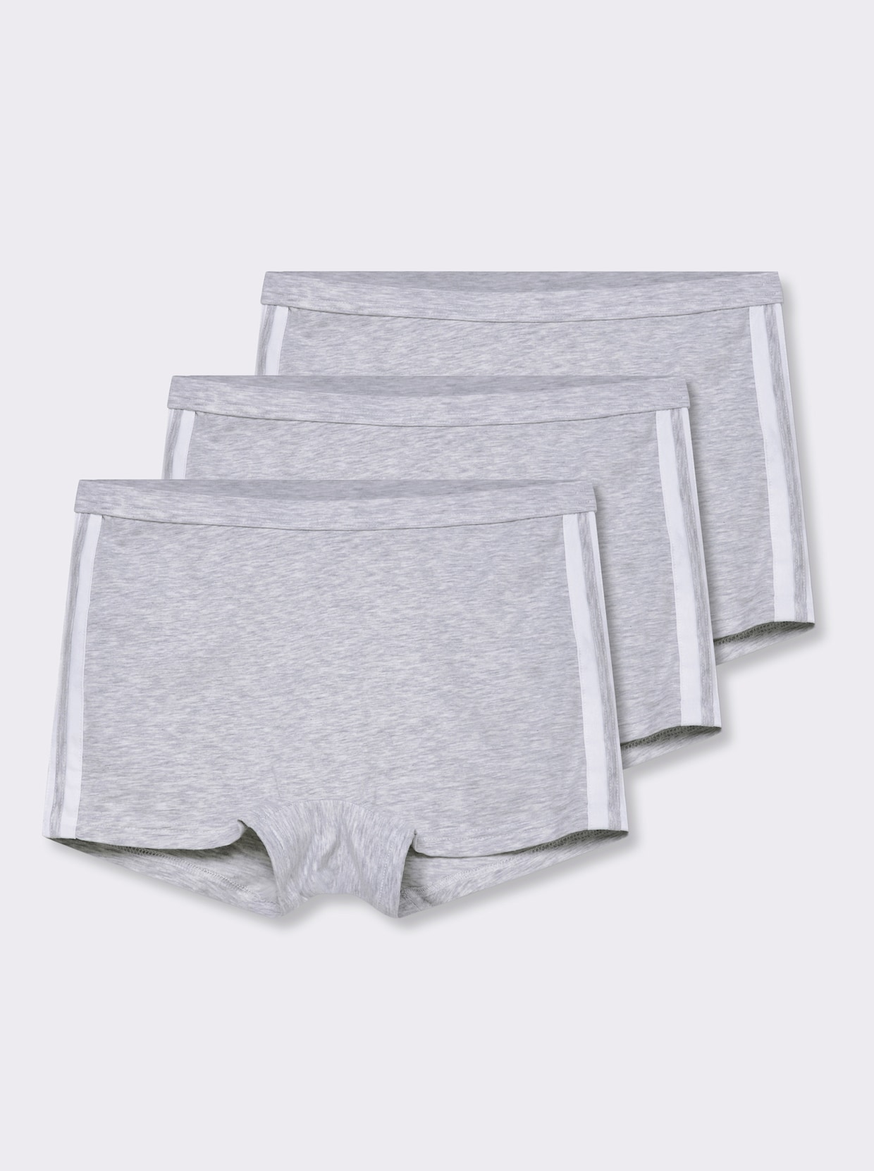 wäschepur Longpanty - grau-meliert