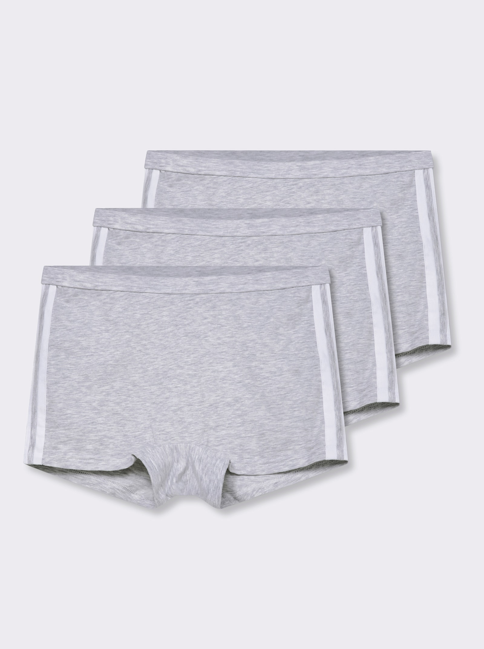 wäschepur Longpanty im Vorteilspack - grau-meliert