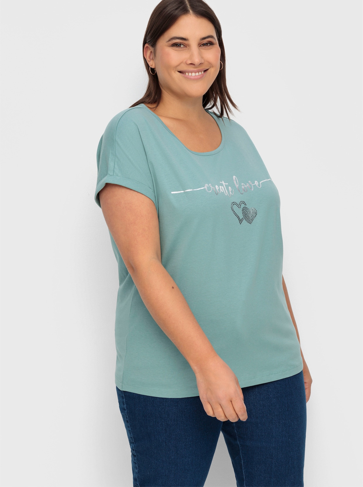 Rundhalsshirt - jade