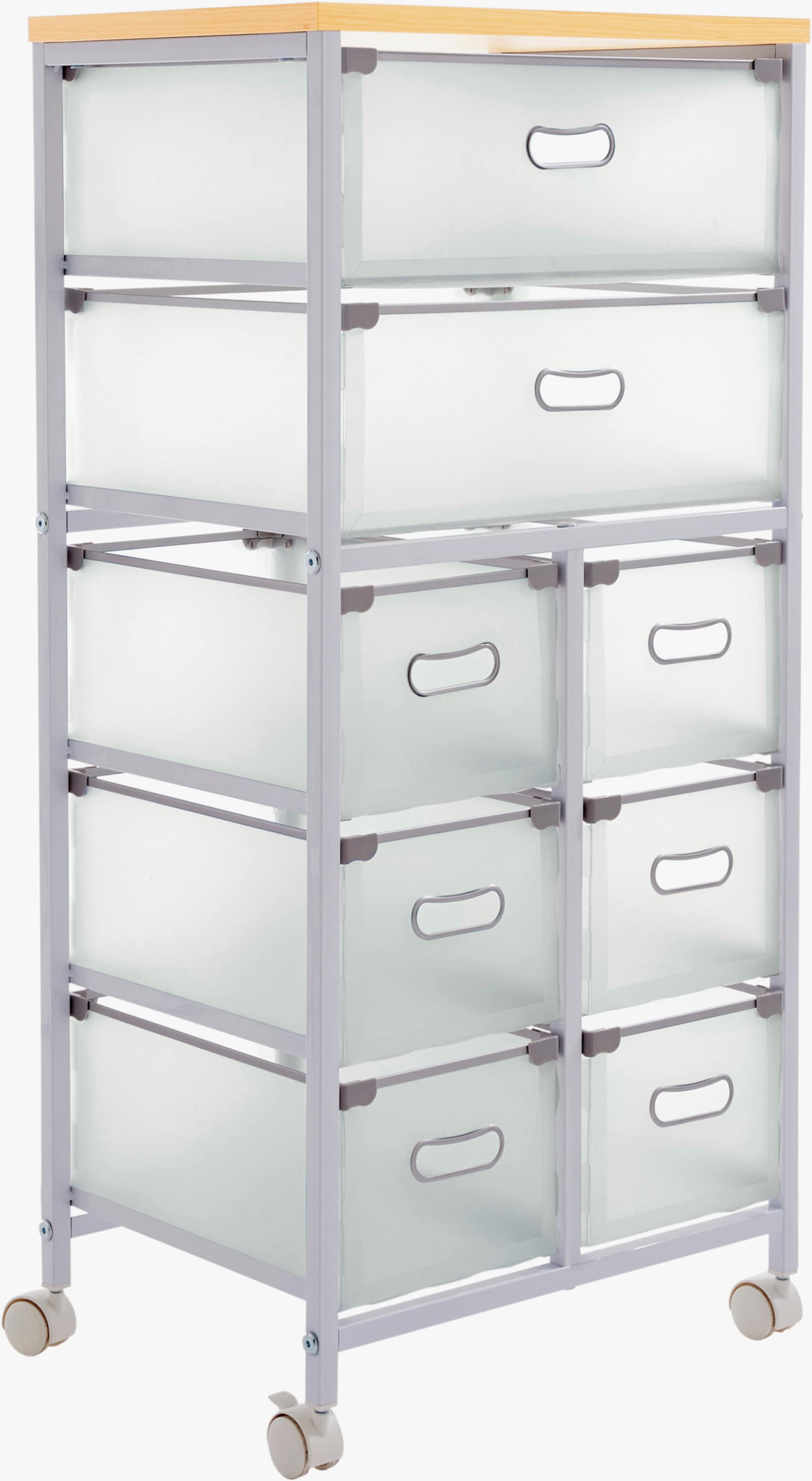 heine home Rollwagen - weiß-natur