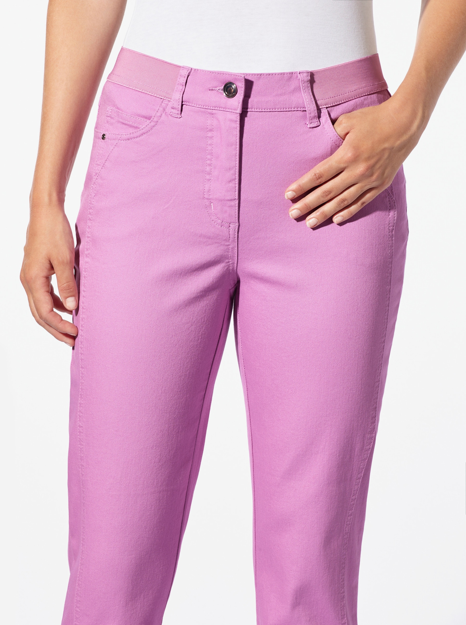 7/8-Hose in 5-Pocket-Form - orchidee