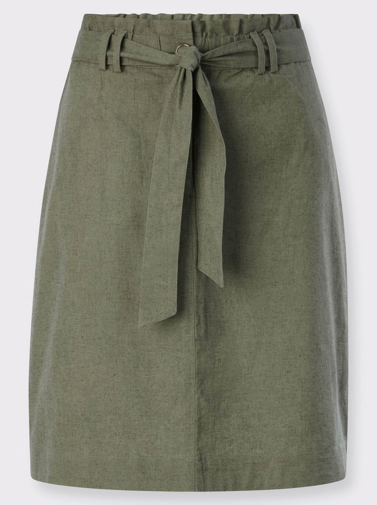 heine Jupe cargo avec ceinture à nouer - kaki