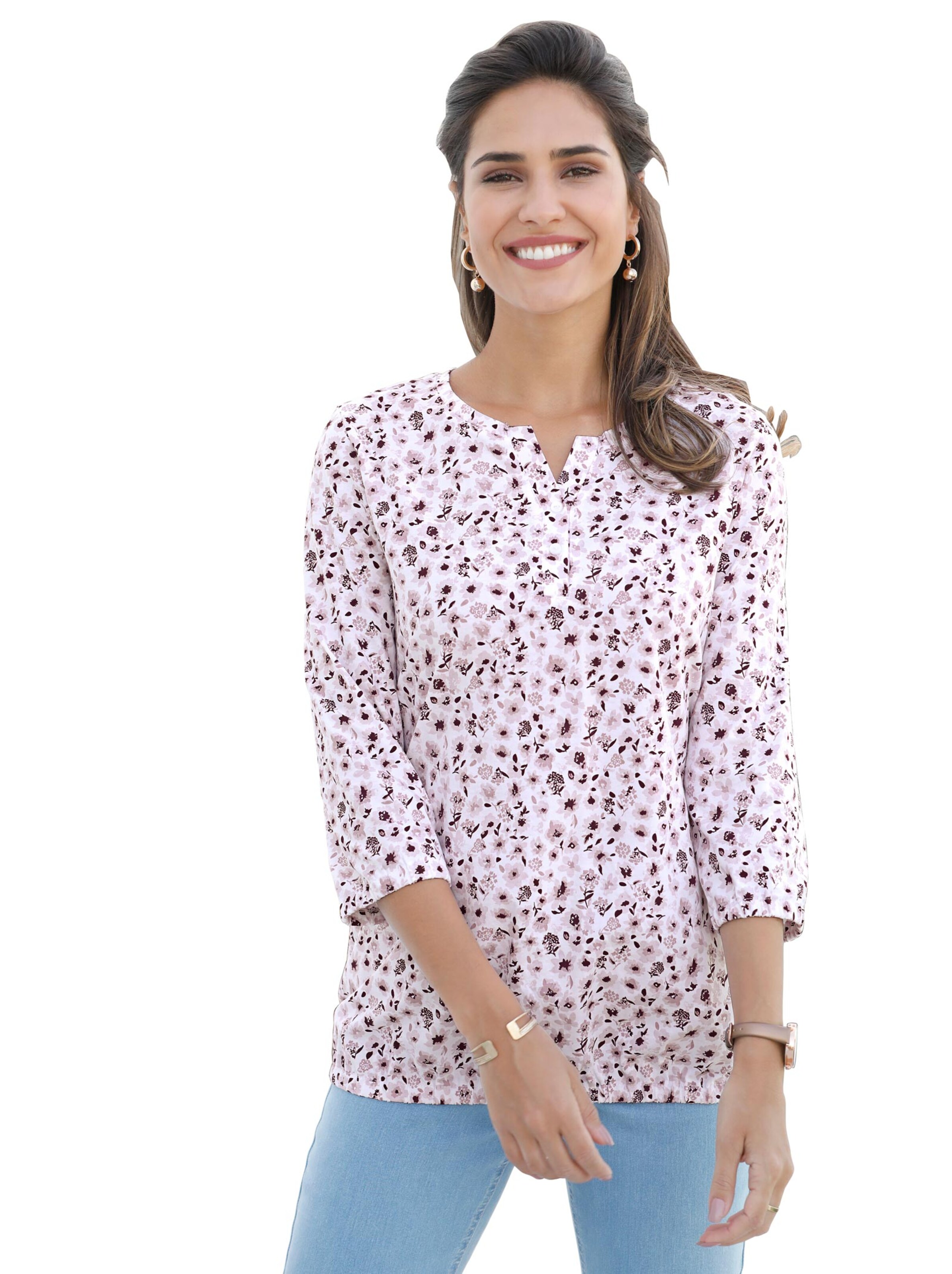 Shirt - mauve-bedruckt