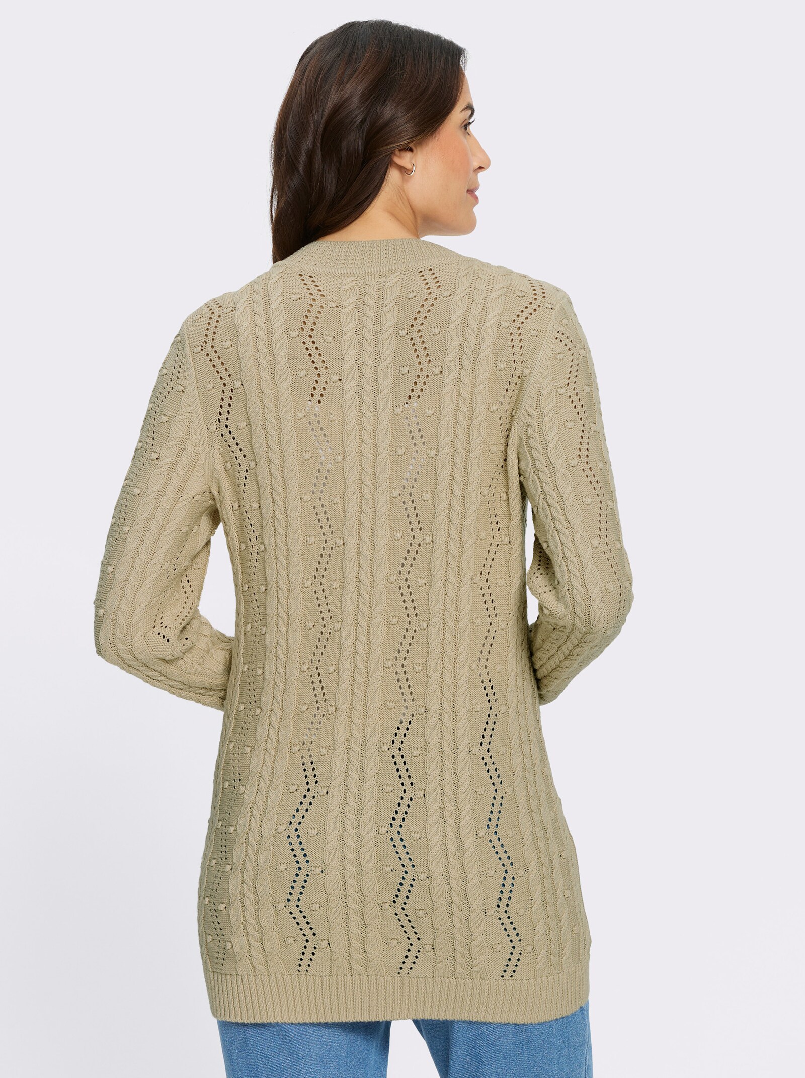 Strickjacke - sand