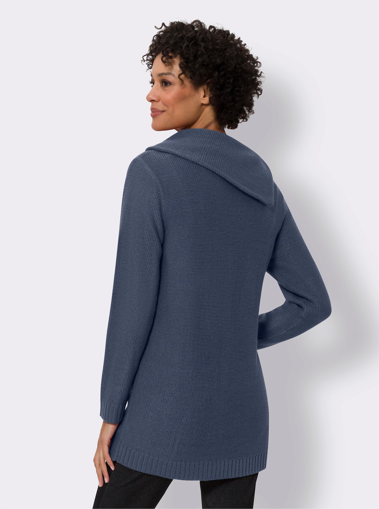 Longpullover - rauchblau