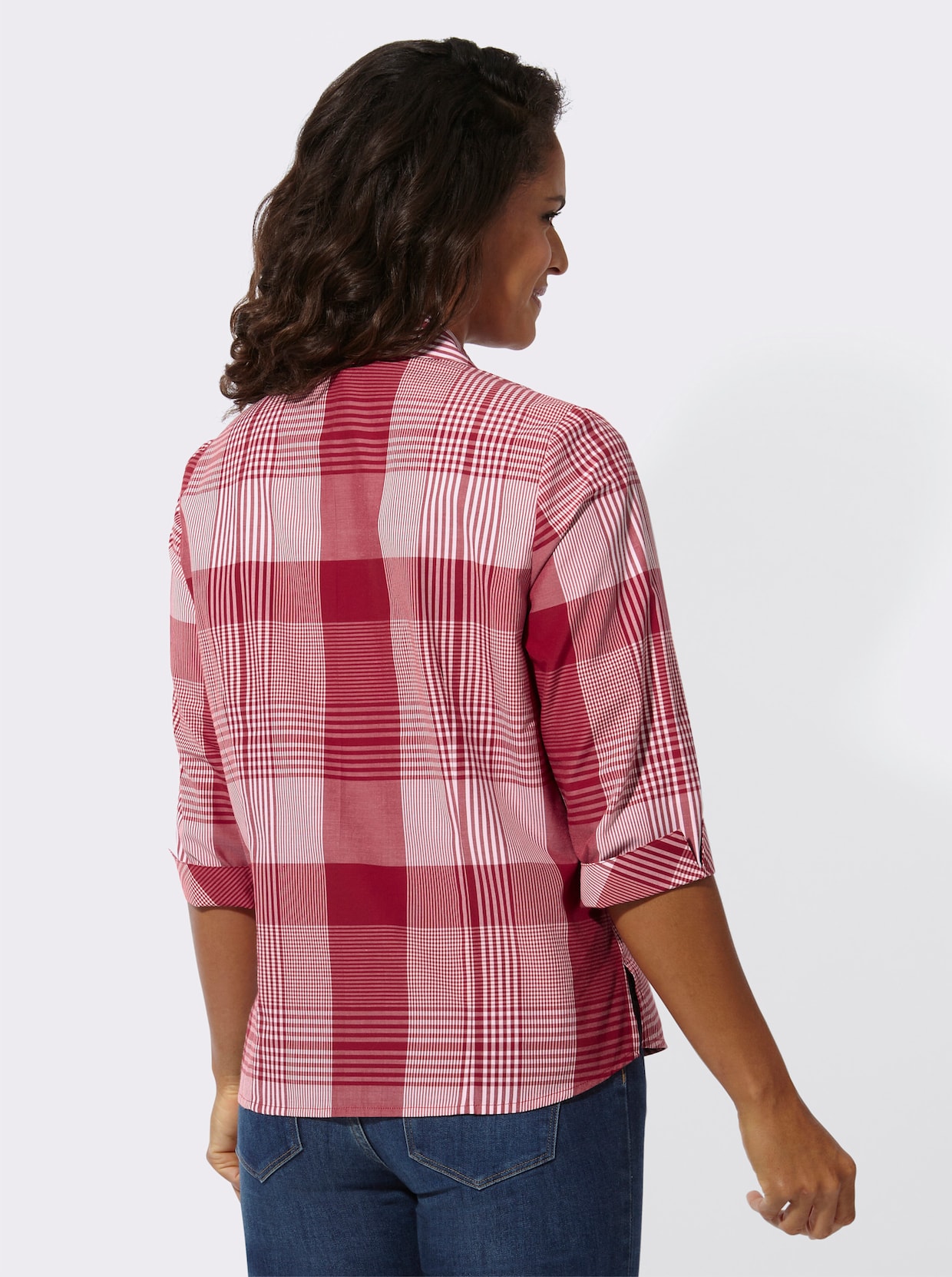 Geruite blouse - rood/wit geruit