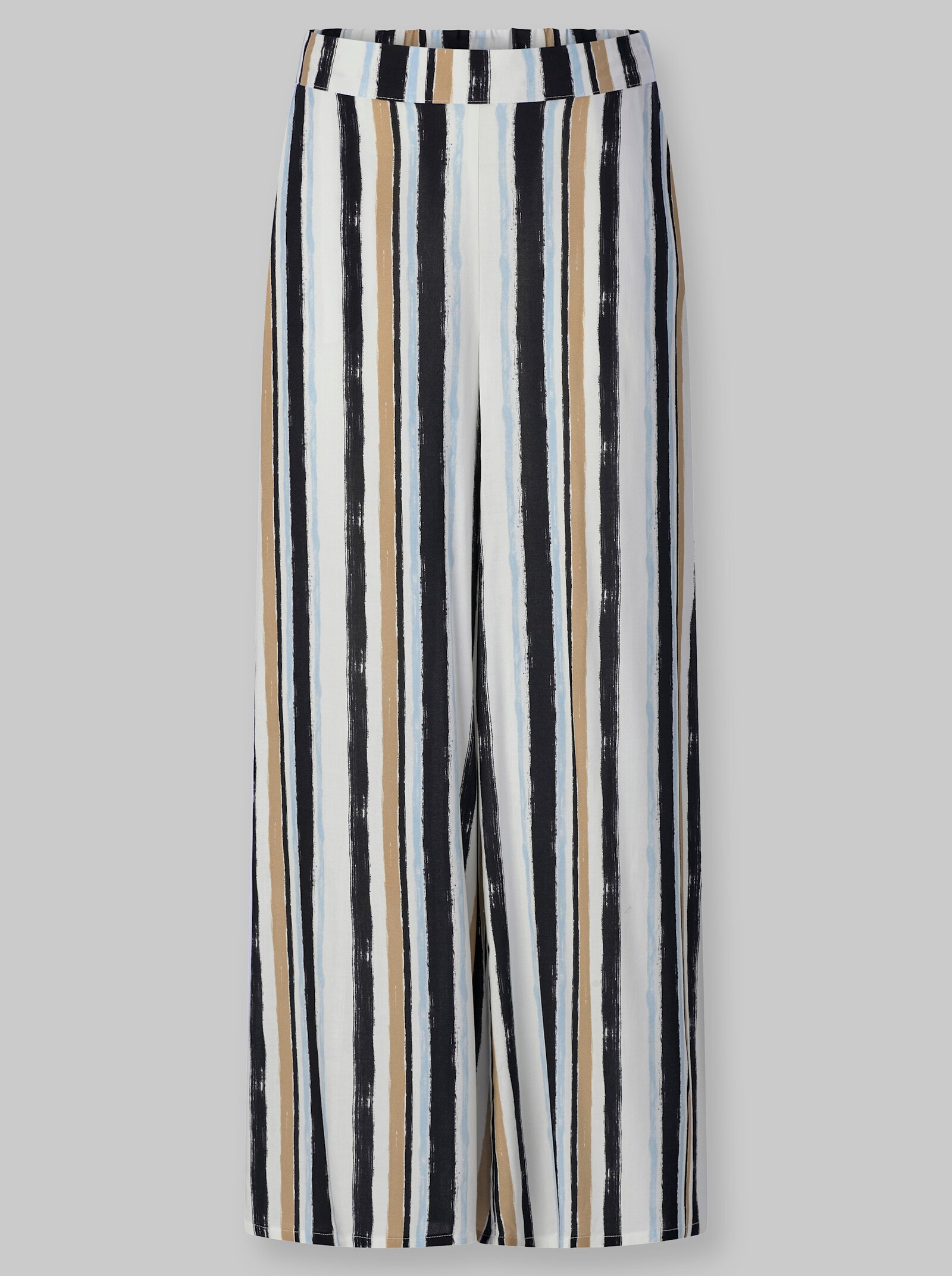 heine Schlupfhose aus Viskose - ecru-schwarz-gestreift
