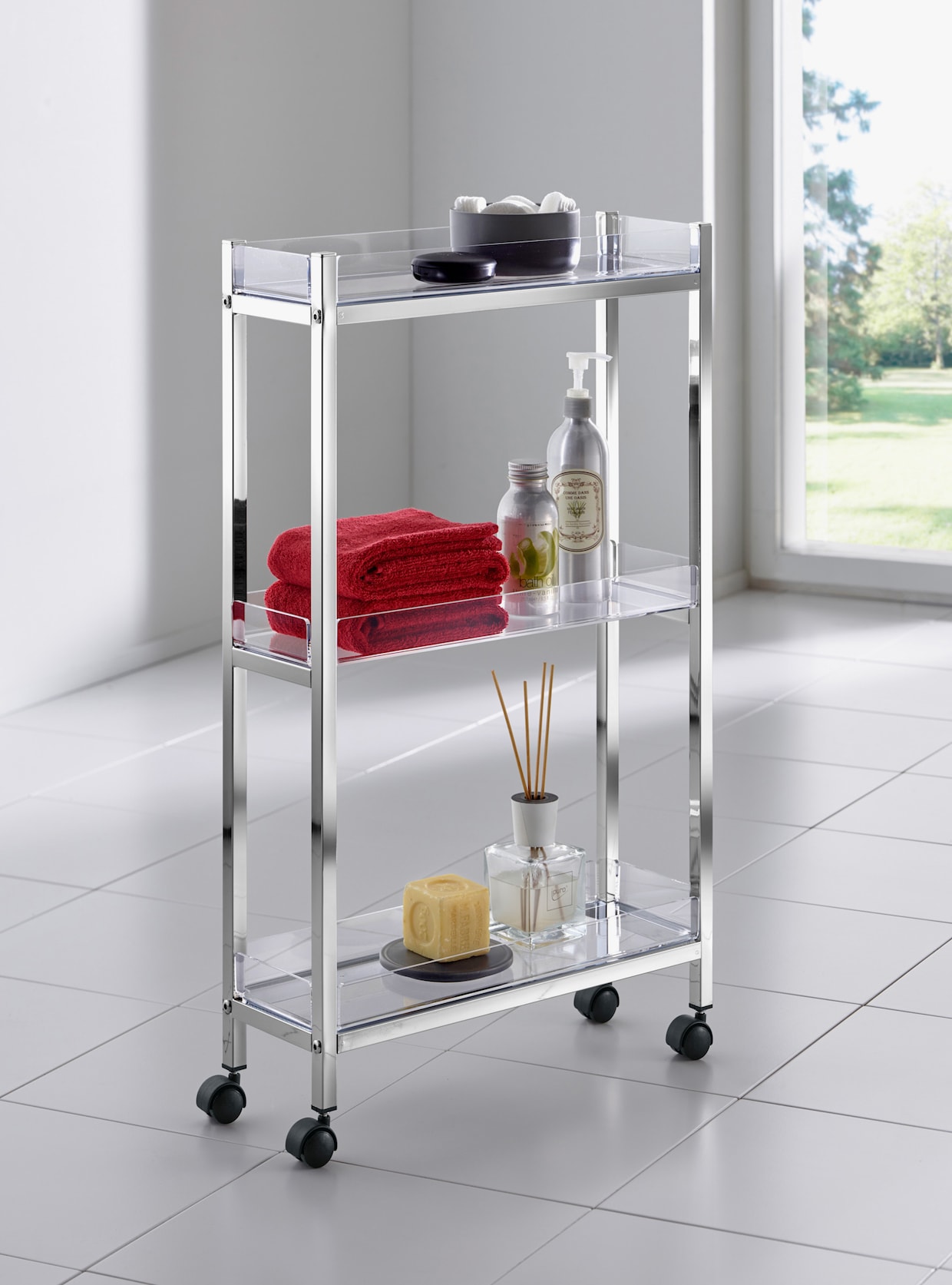 heine home Chariot - couleur chrome