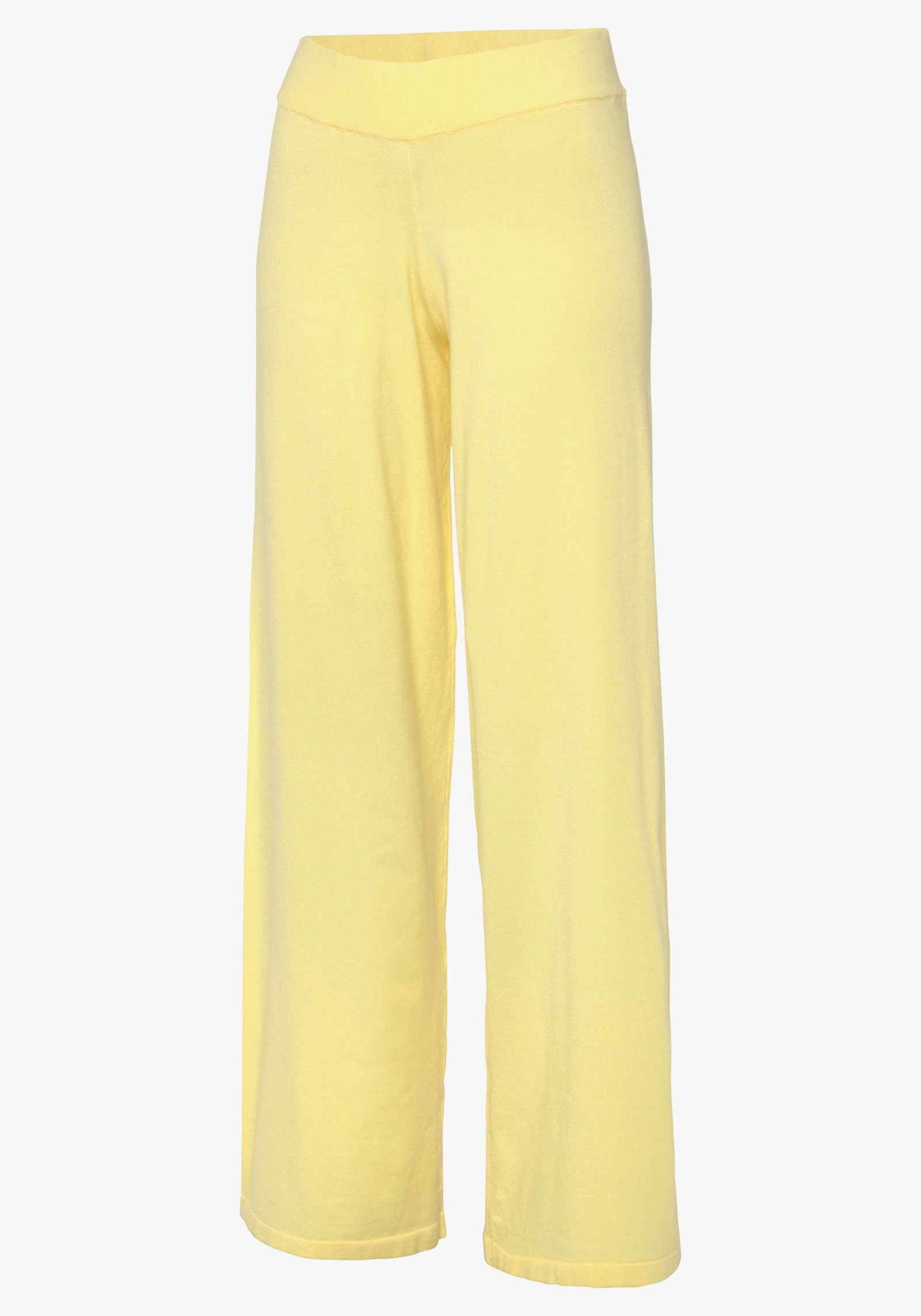 LASCANA Broek van tricot - geel