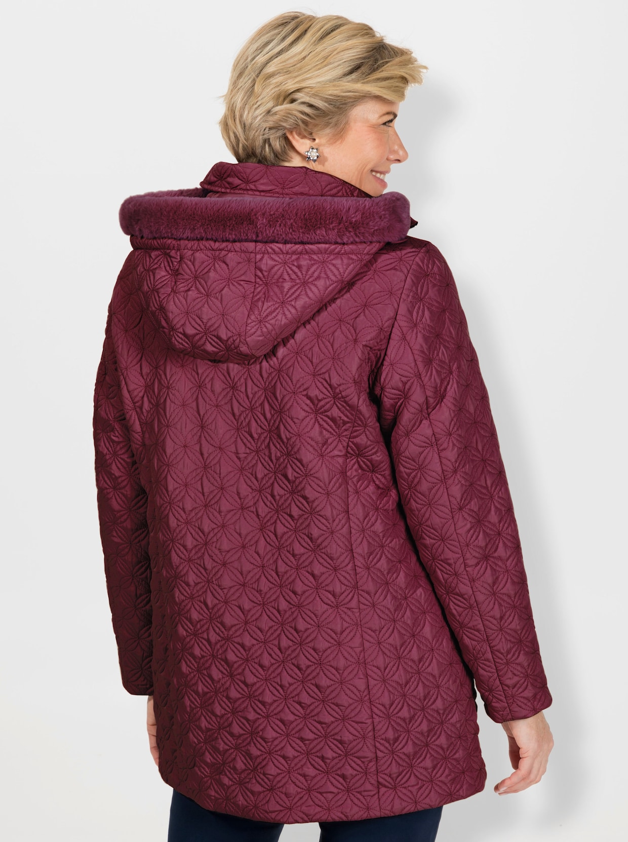 Steppjacke - bordeaux