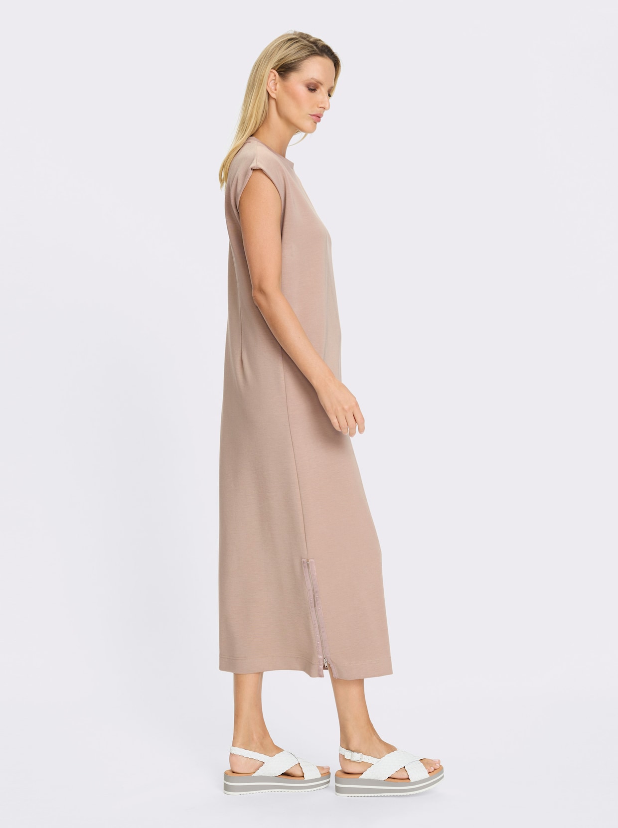 heine Jerseykleid - sesam