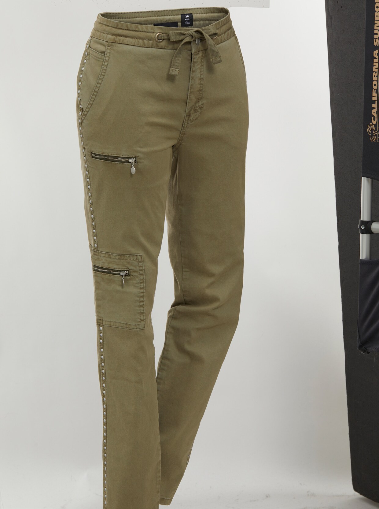 Creation L Premium Baumwoll-Lyocell-Hose - khaki
