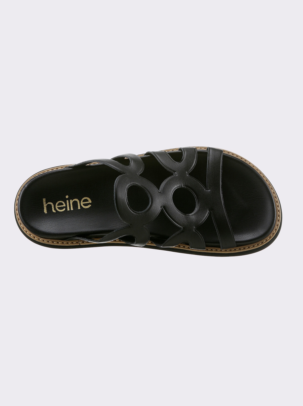 heine Slippers - zwart