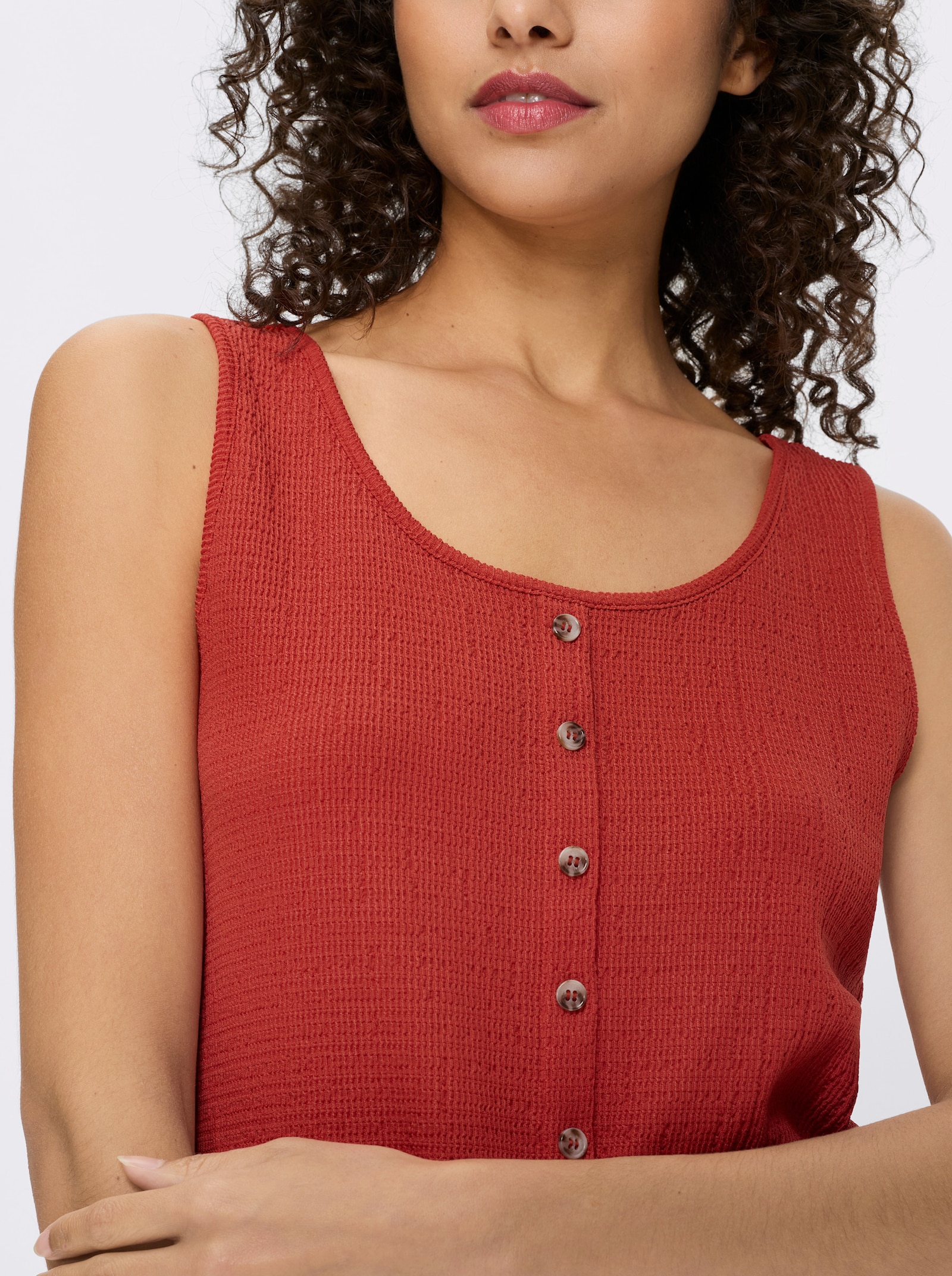 heine Shirttop mit Struktur - terra