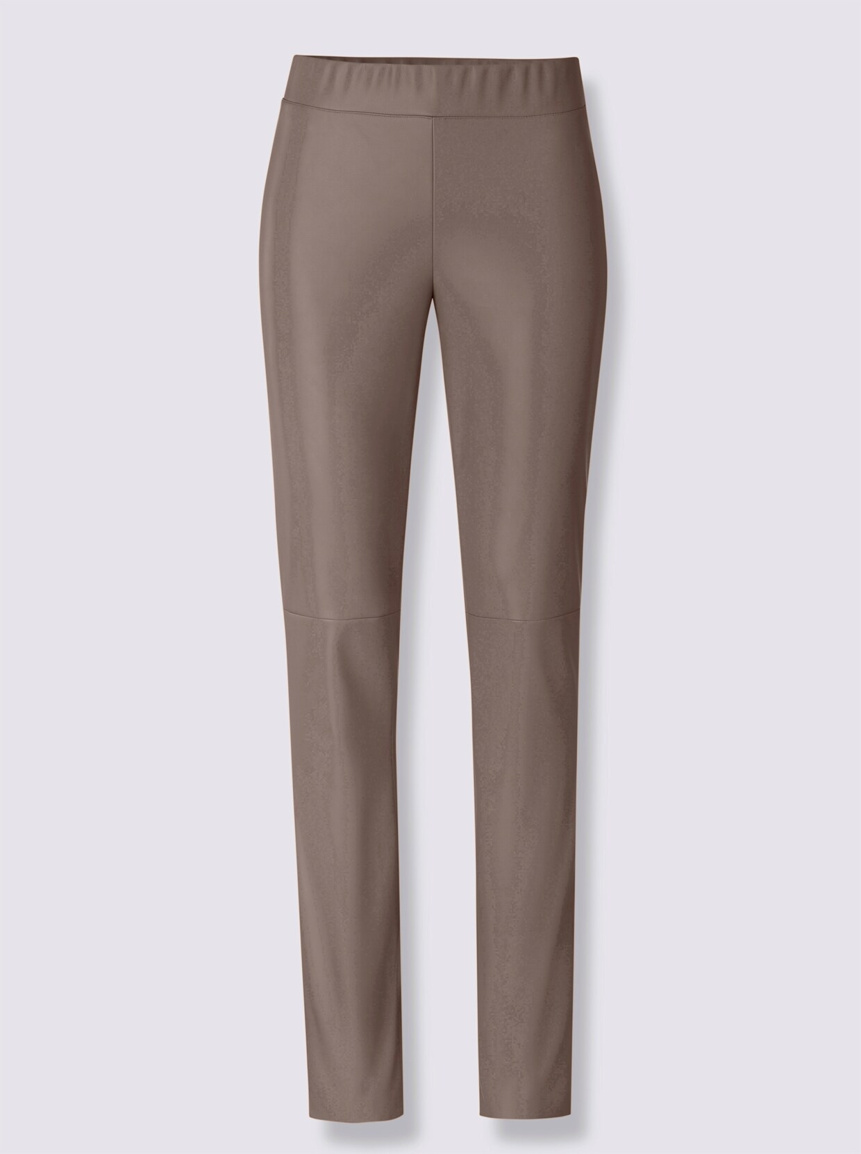 heine Lederimitat-Leggings - taupe