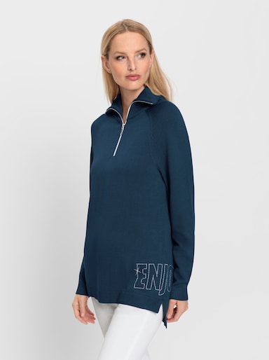 heine Feinstrickpullover - dunkelblau