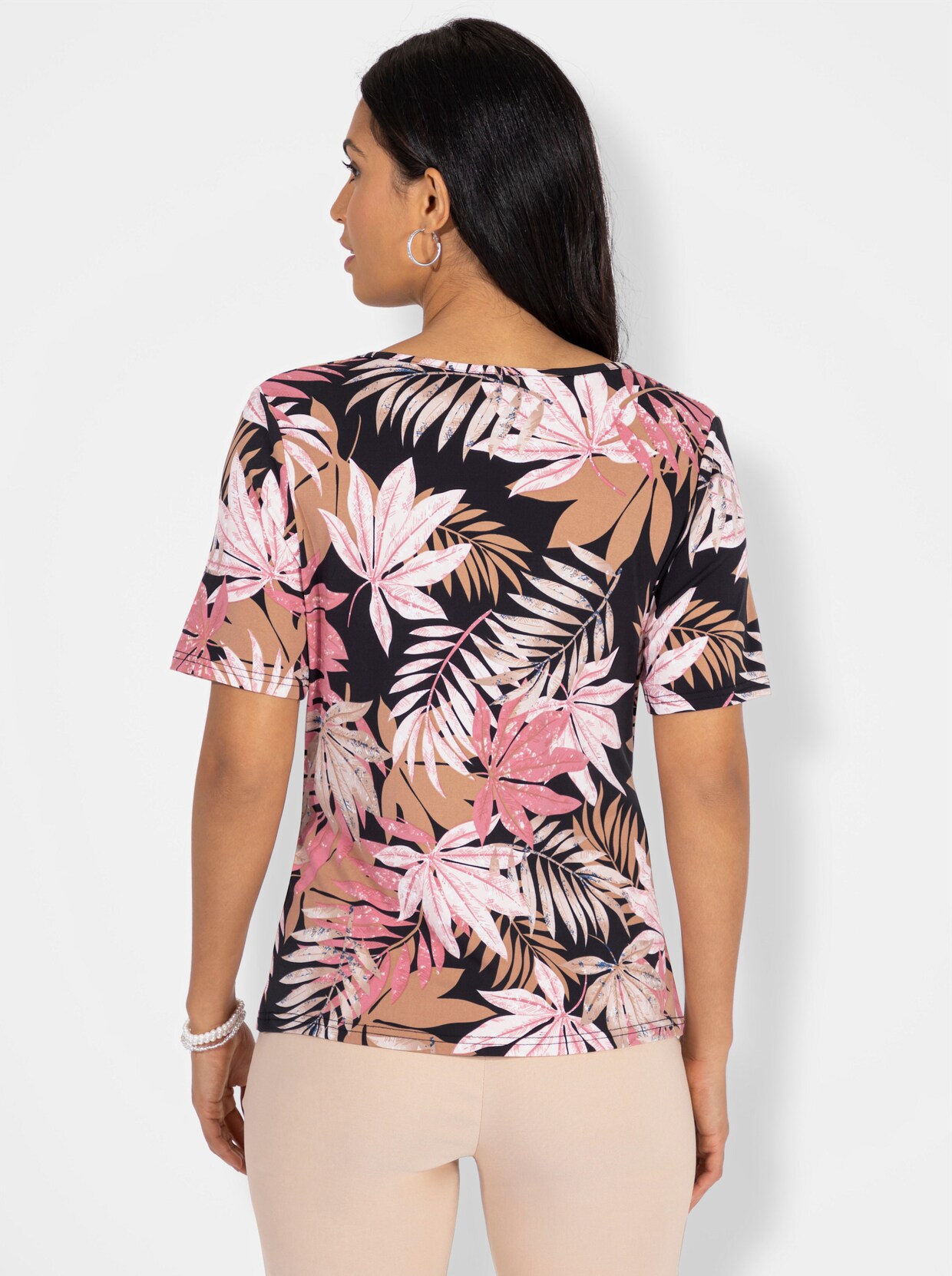 Wickelshirt - puder-sesam-bedruckt