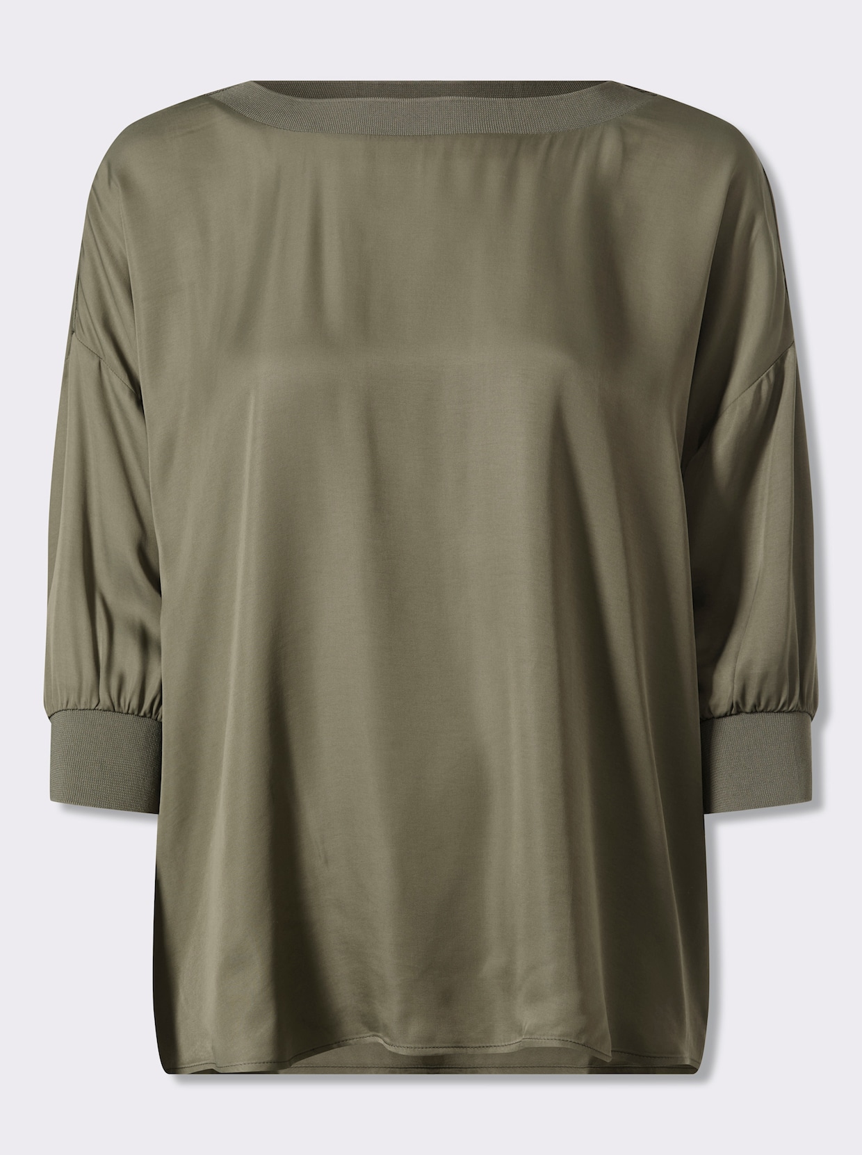 heine Satinbluse - khaki