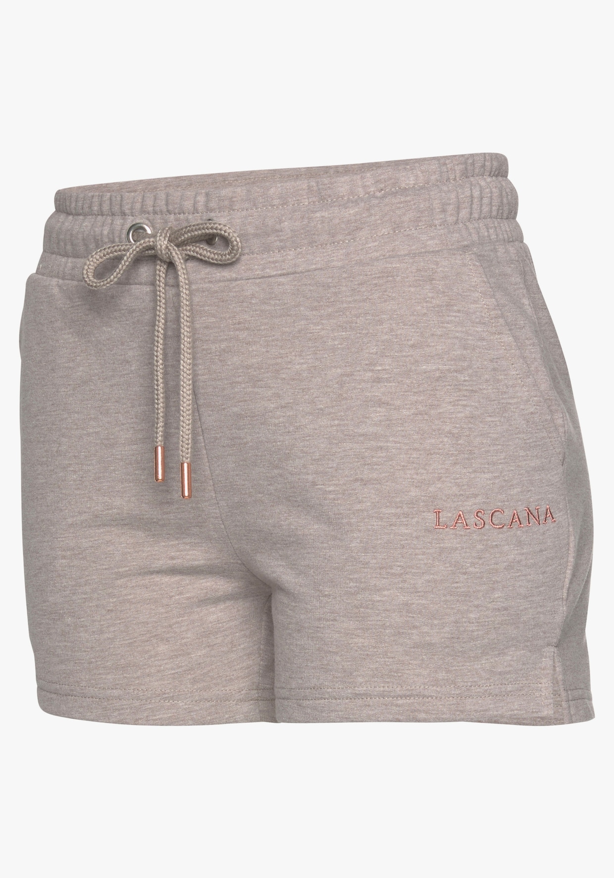 LASCANA Sweatshort - lichtbruin