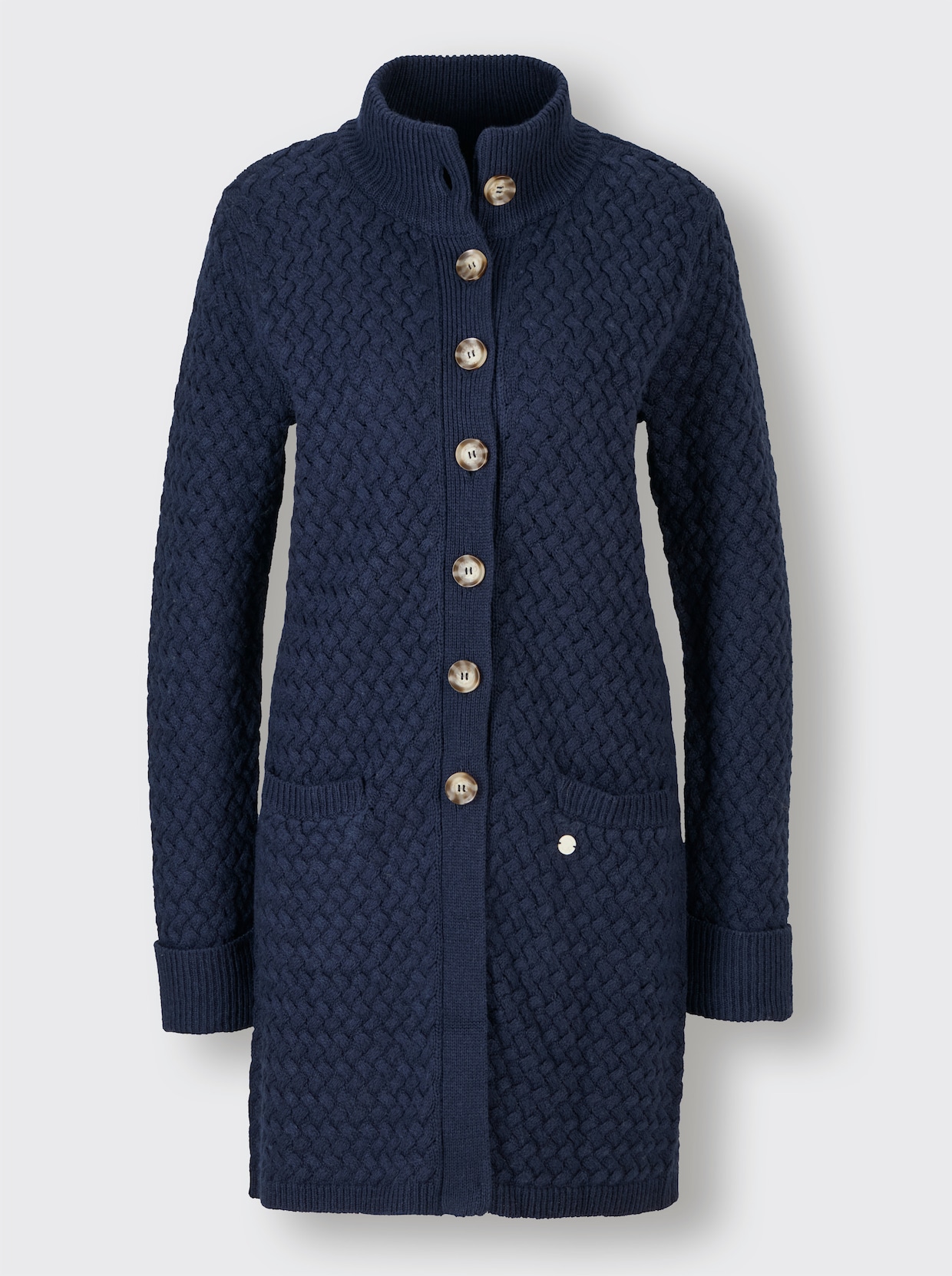 CREATION L PREMIUM Longstrickjacke - marine