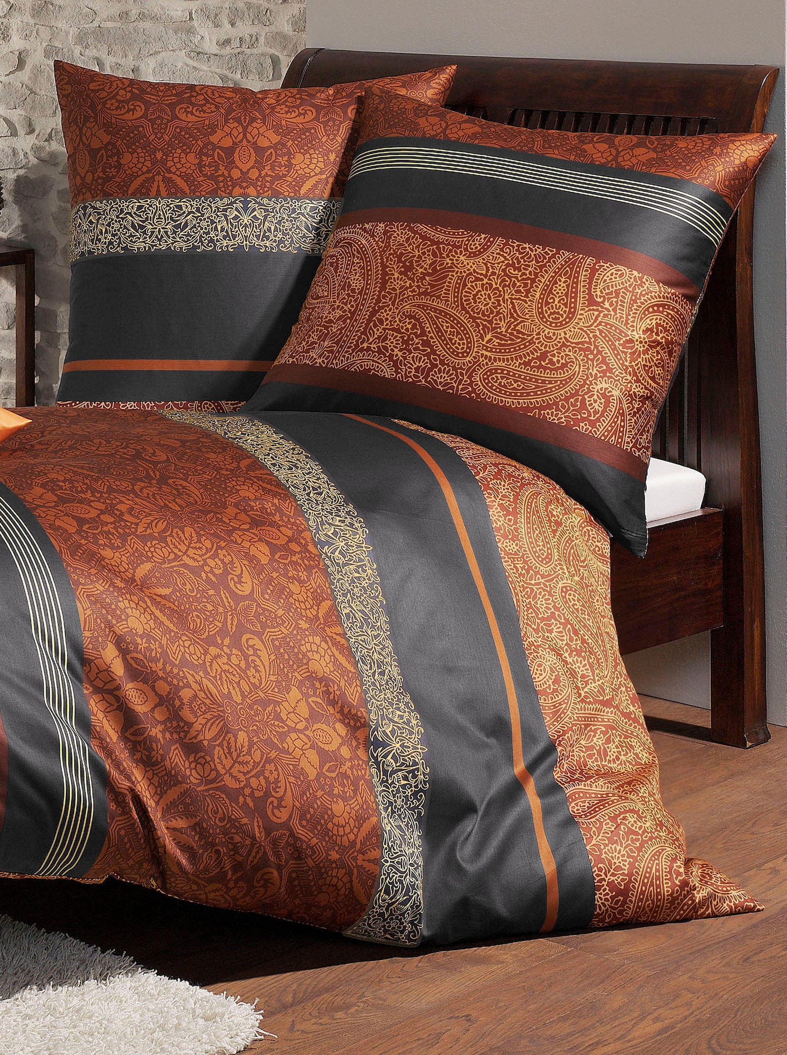 Bierbaum Bettwäsche - terra-gestreift