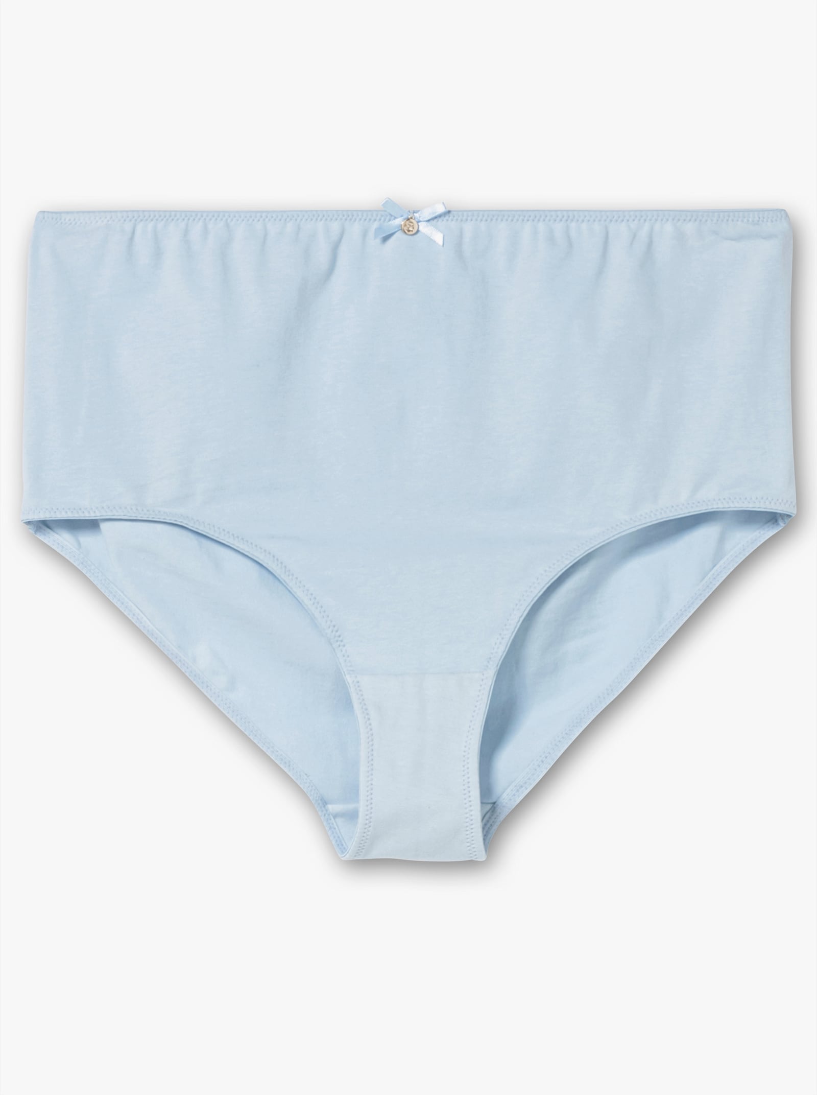 sheego Slip im 3er Pack, mit Zierschleife vorne - ecru+mint+hellblau