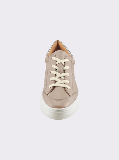 heine Sneaker aus Rind-Nappaleder - taupe