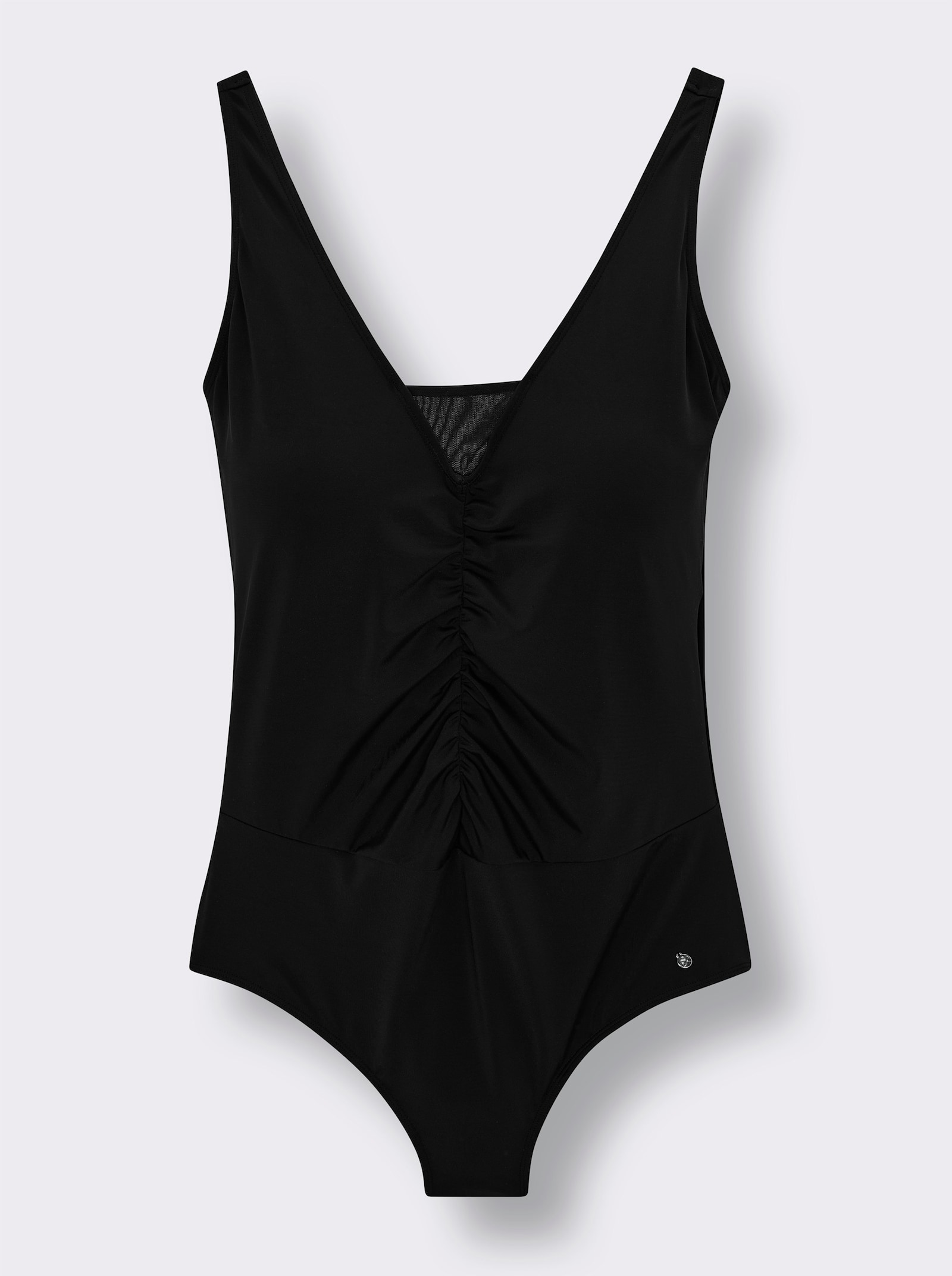 sheego Badeanzug - schwarz