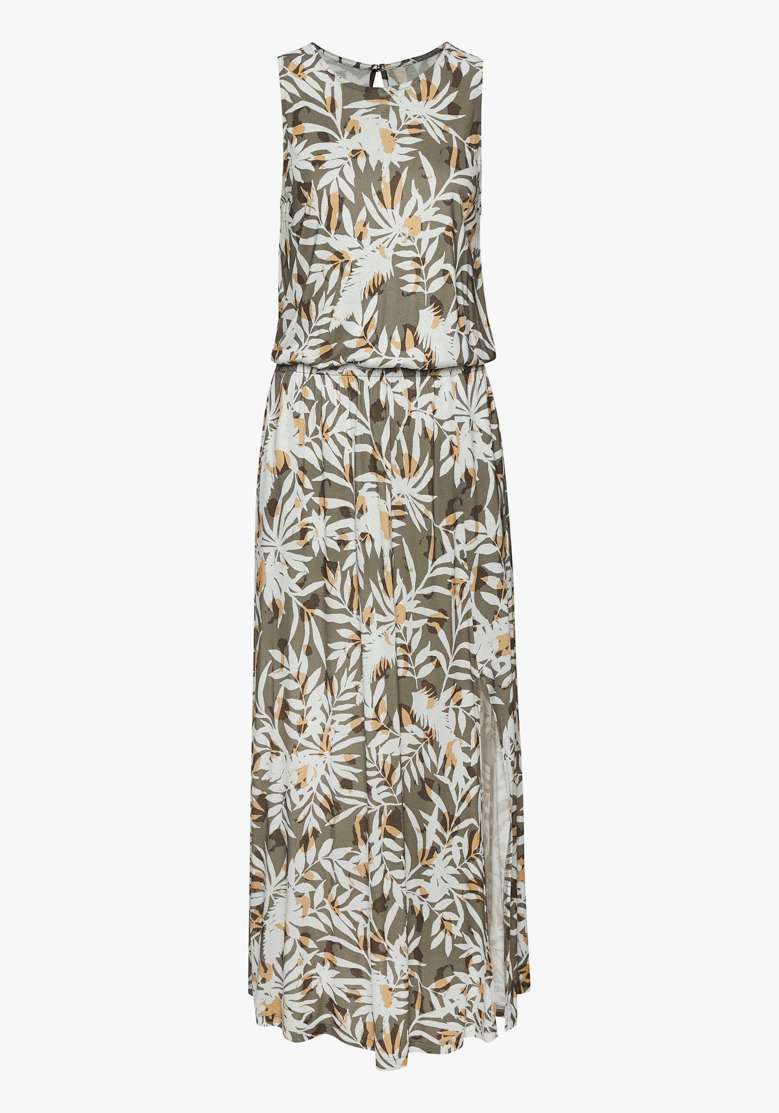 Vivance Maxikleid - grün-creme bedruckt