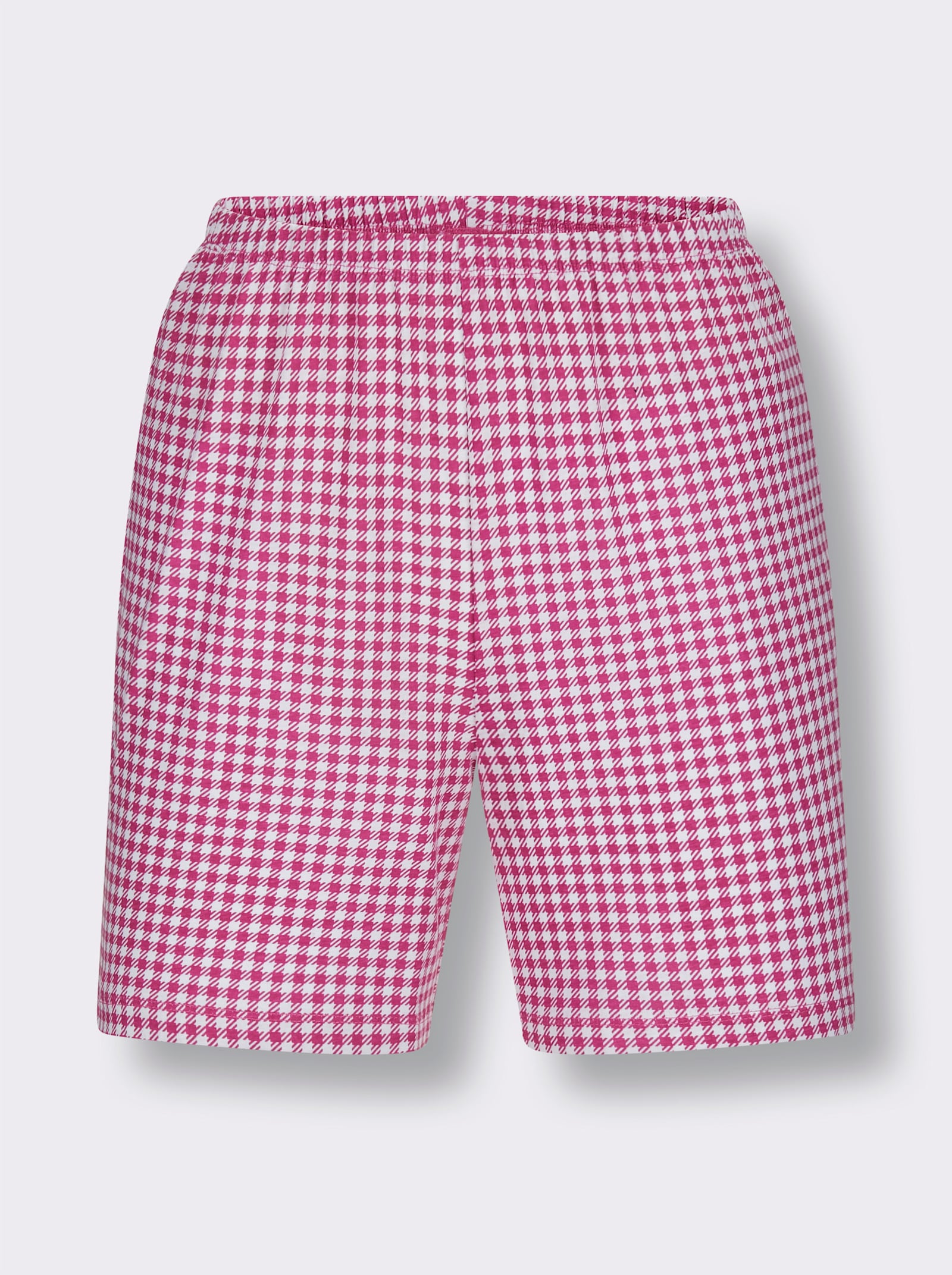 wäschepur Shortys - fuchsia-kariert + himmelblau-kariert