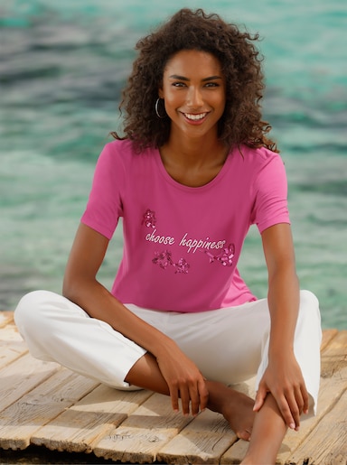 heine Kurzarmshirt - fuchsia