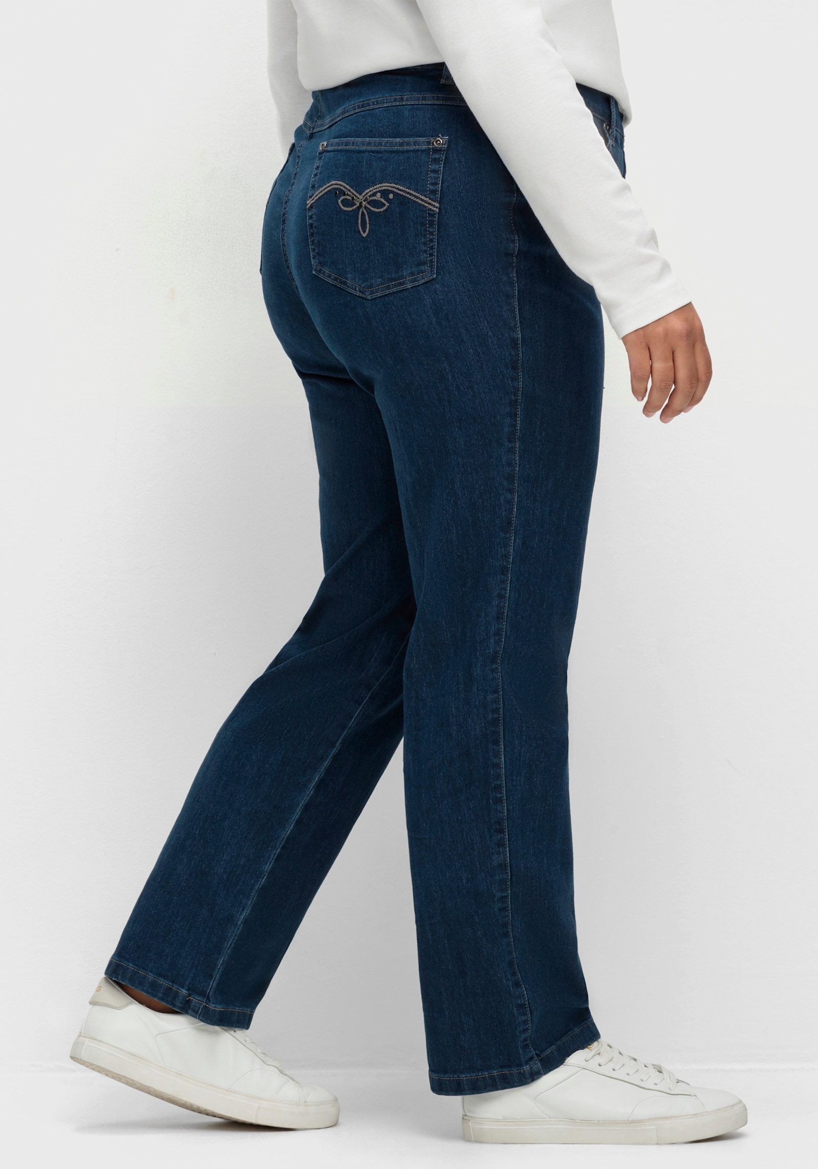 5-Pocket-Jeans mit Stretch-Anteil - blue-stone-washed