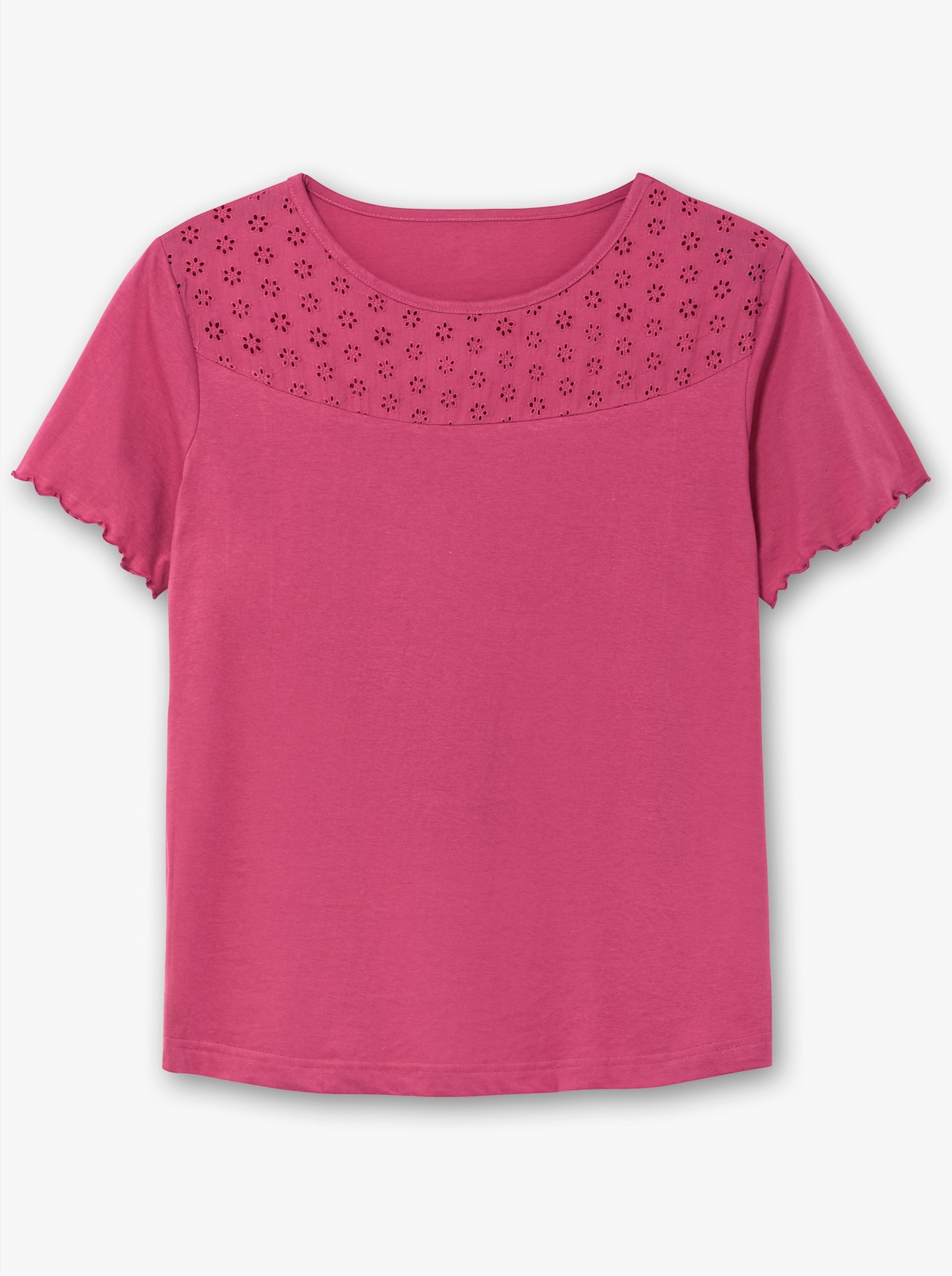 Kurzarmshirt - fuchsia