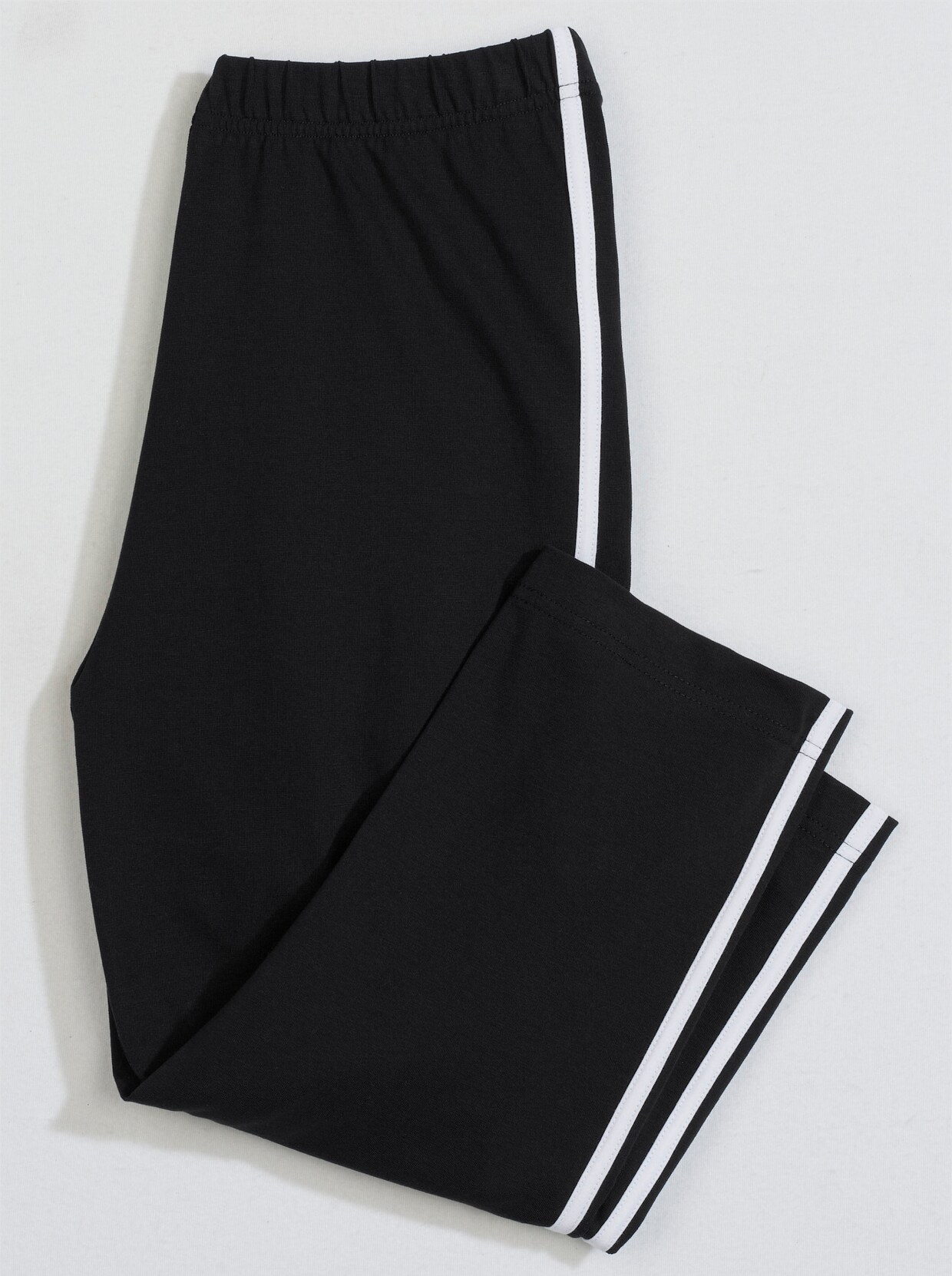 Capri-legging - zwart/wit