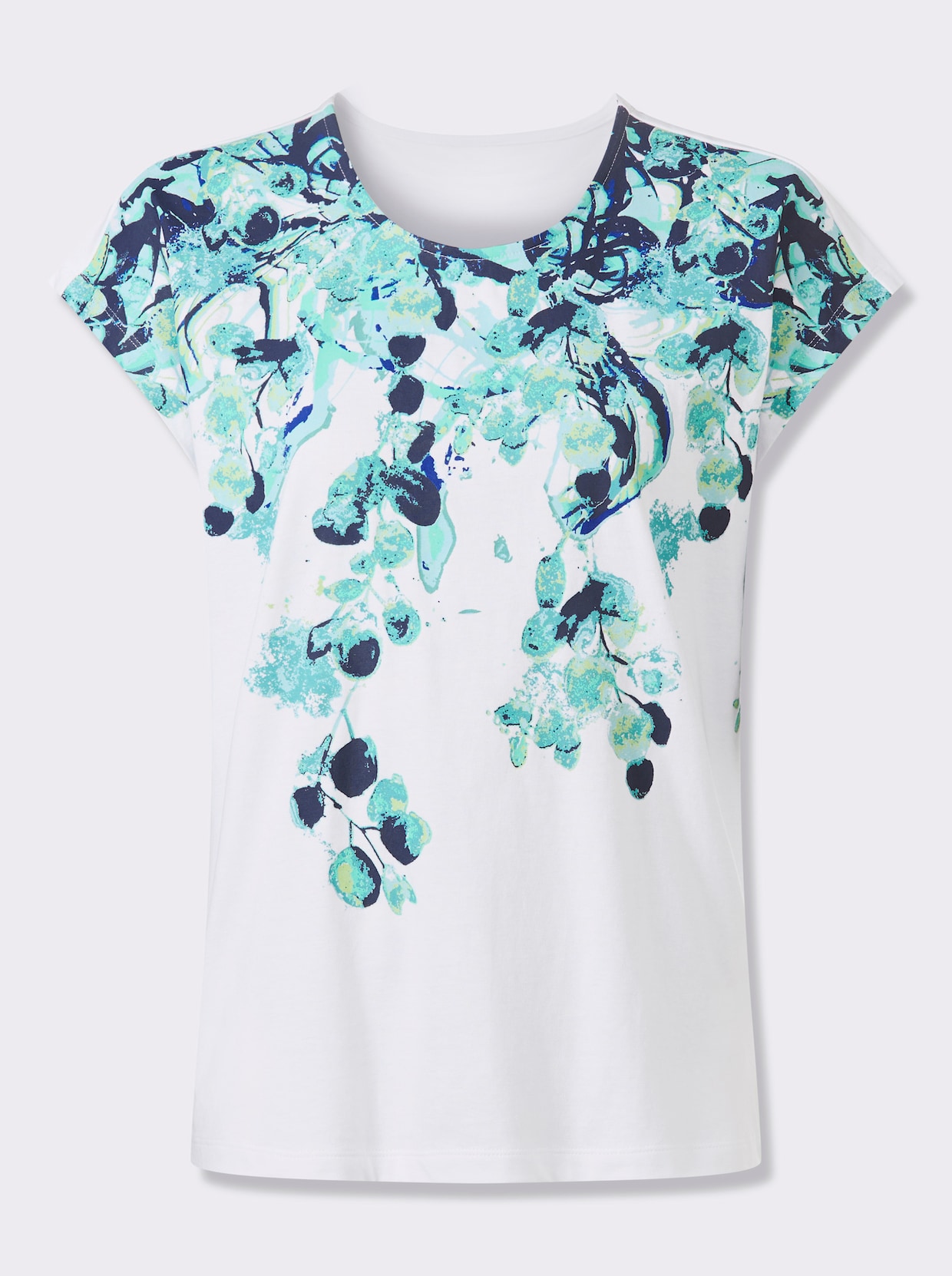 Kurzarmshirt mit platziertem Druck - ozean-marine-bedruckt