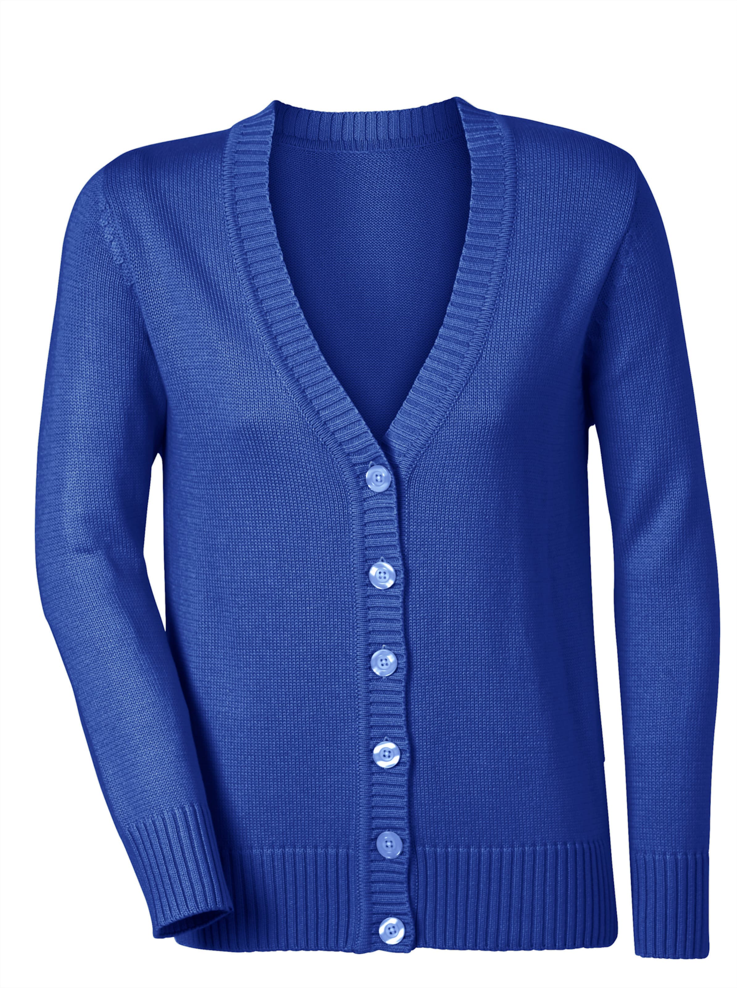 Sheego Damen Royalblau Strickjacke - Bild 3