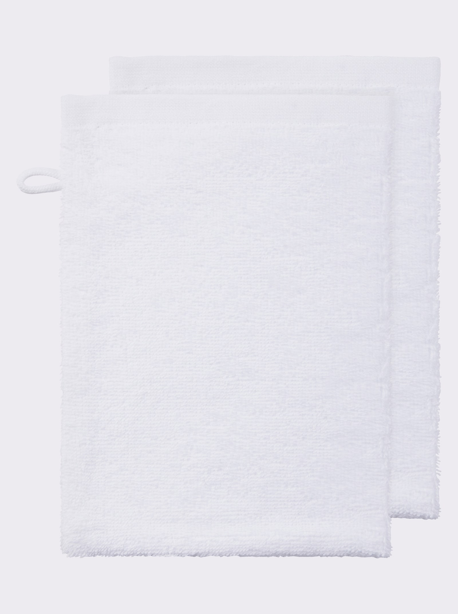 wäschepur Handdoek van gevolde badstof - wit