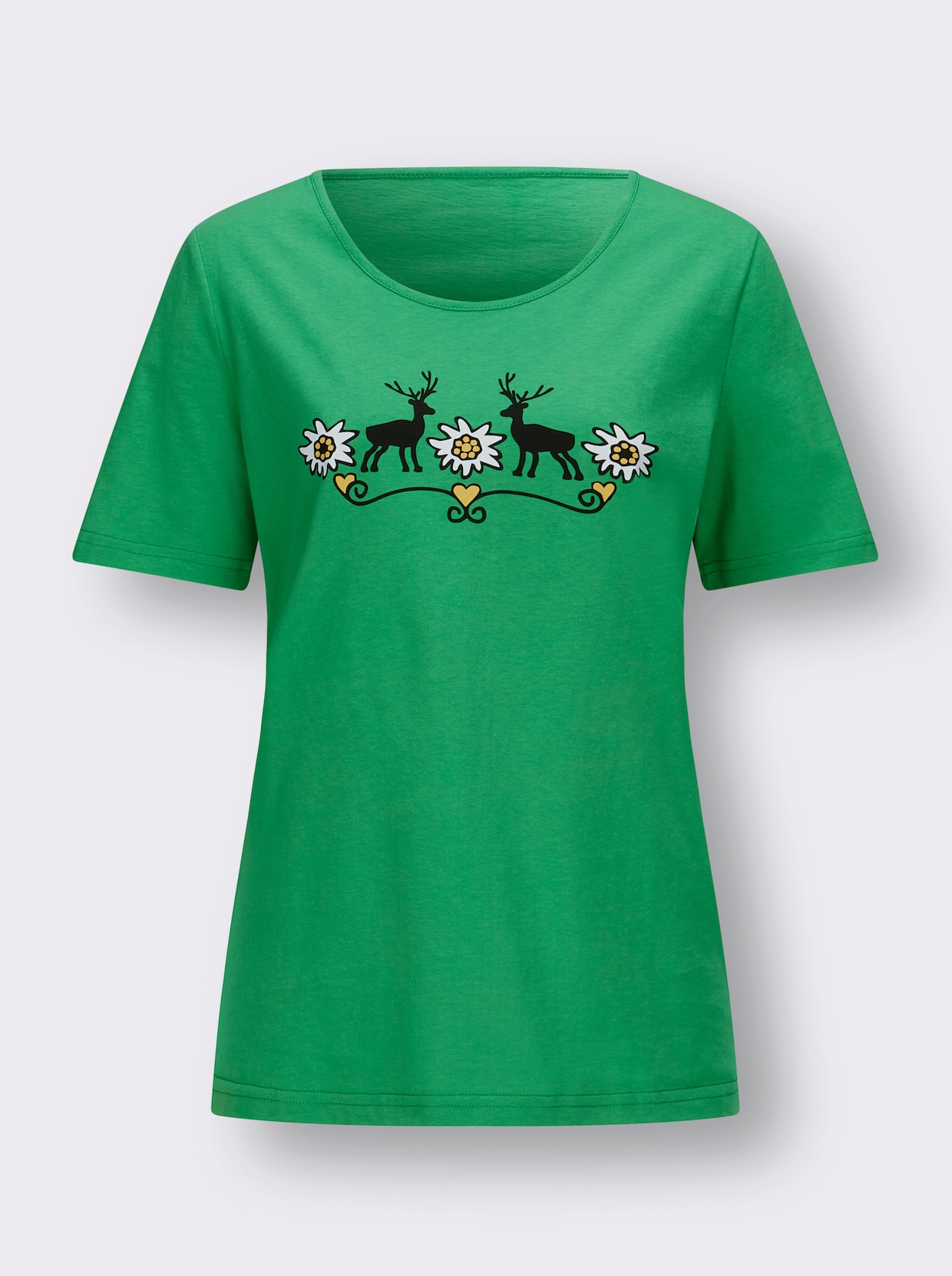 Krojové tričko - trávová zelená